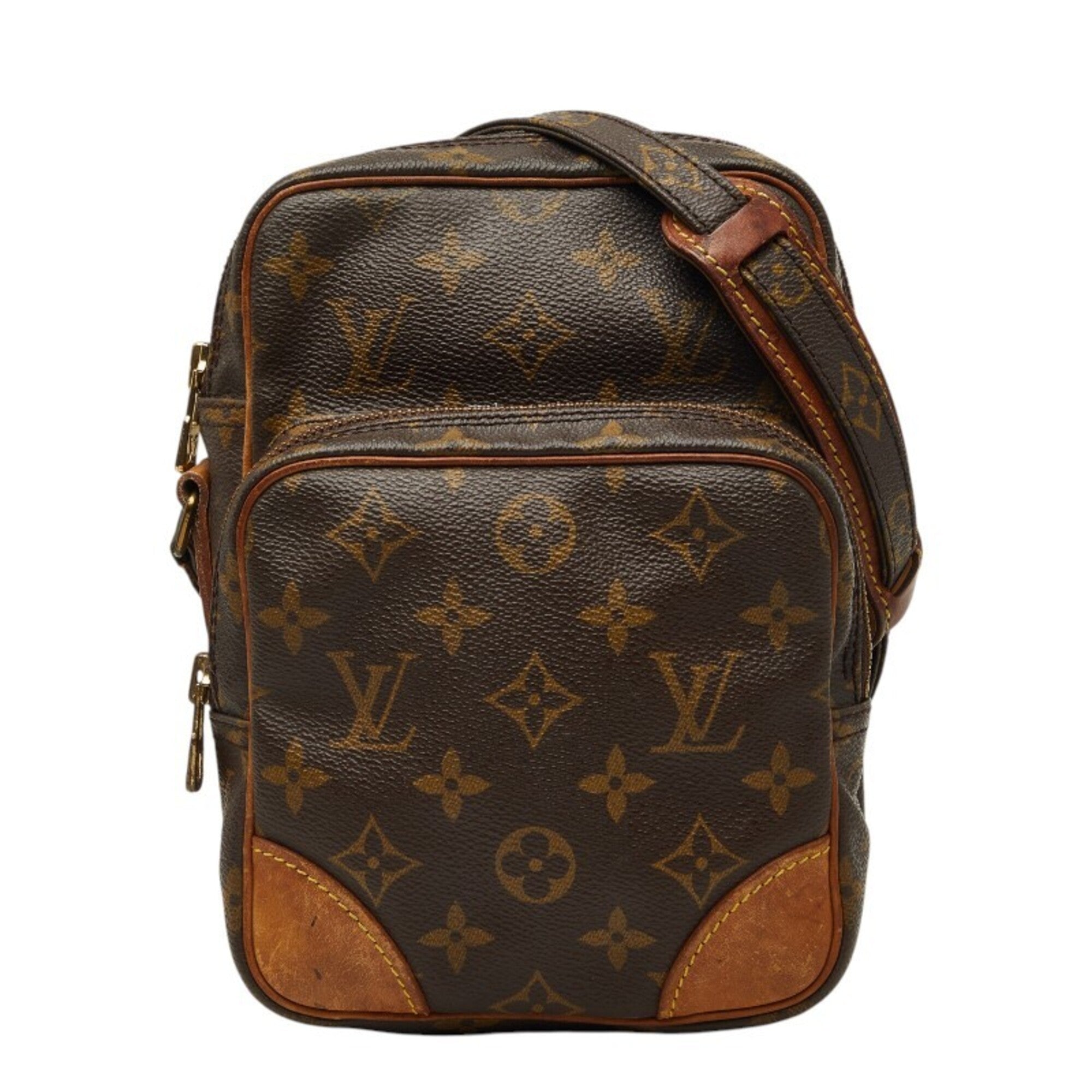 Louis Vuitton Brown Pvc Leather Shoulder Bag (Pre-Owned)