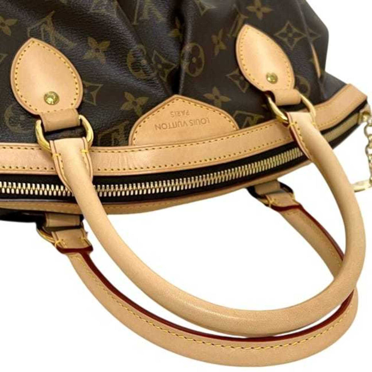 Louis Vuitton Brown Monogram Leather Handbag (Pre-Owned)