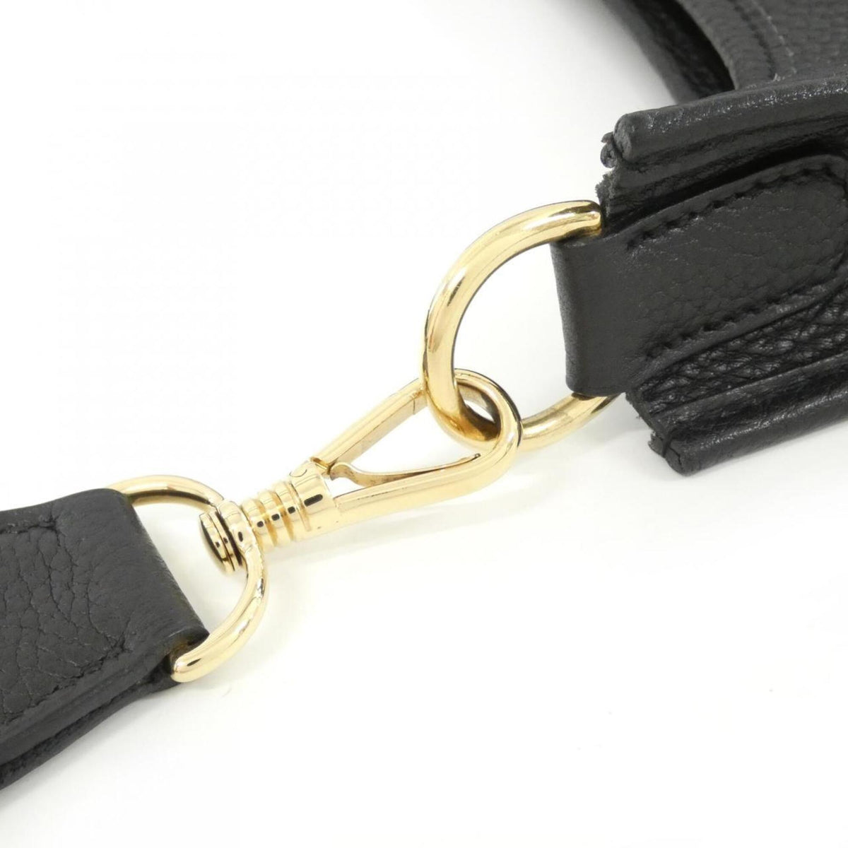 Hermes Black Fjord Leather Handbag (Pre-Owned)