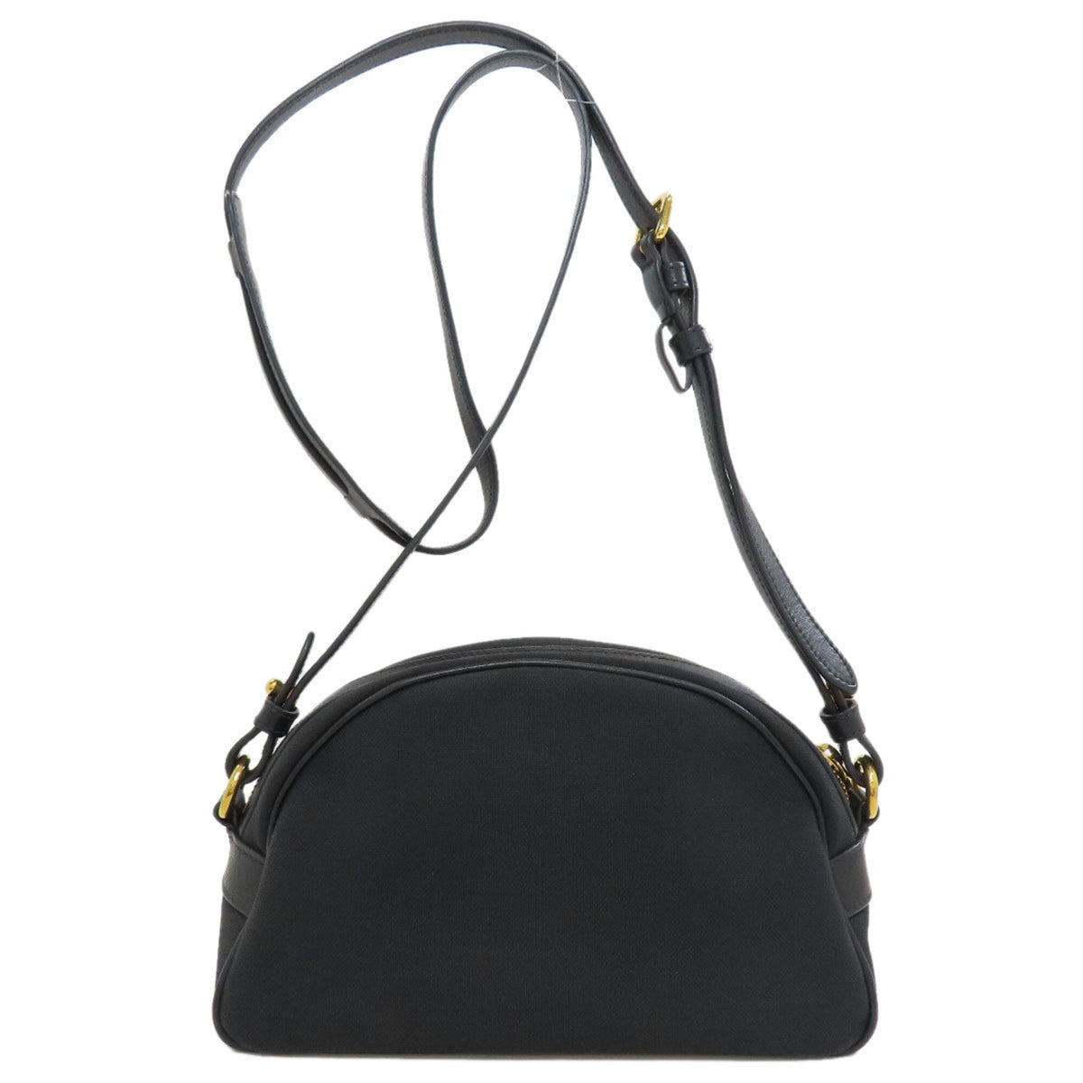 Prada Black Canvas Shoulder Bag (Pre-Owned)