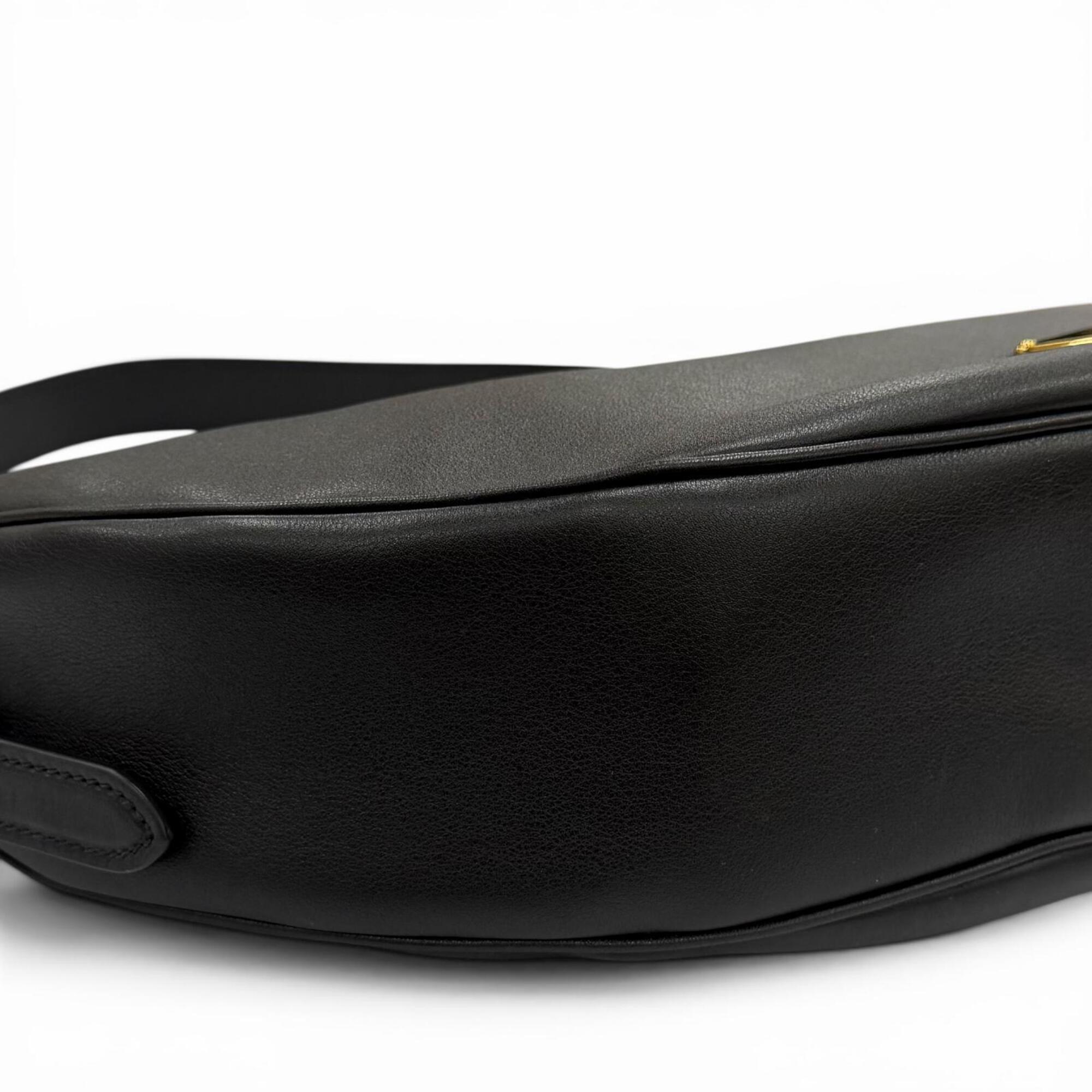 Prada Black Leather Shoulder Bag (Pre-Owned)