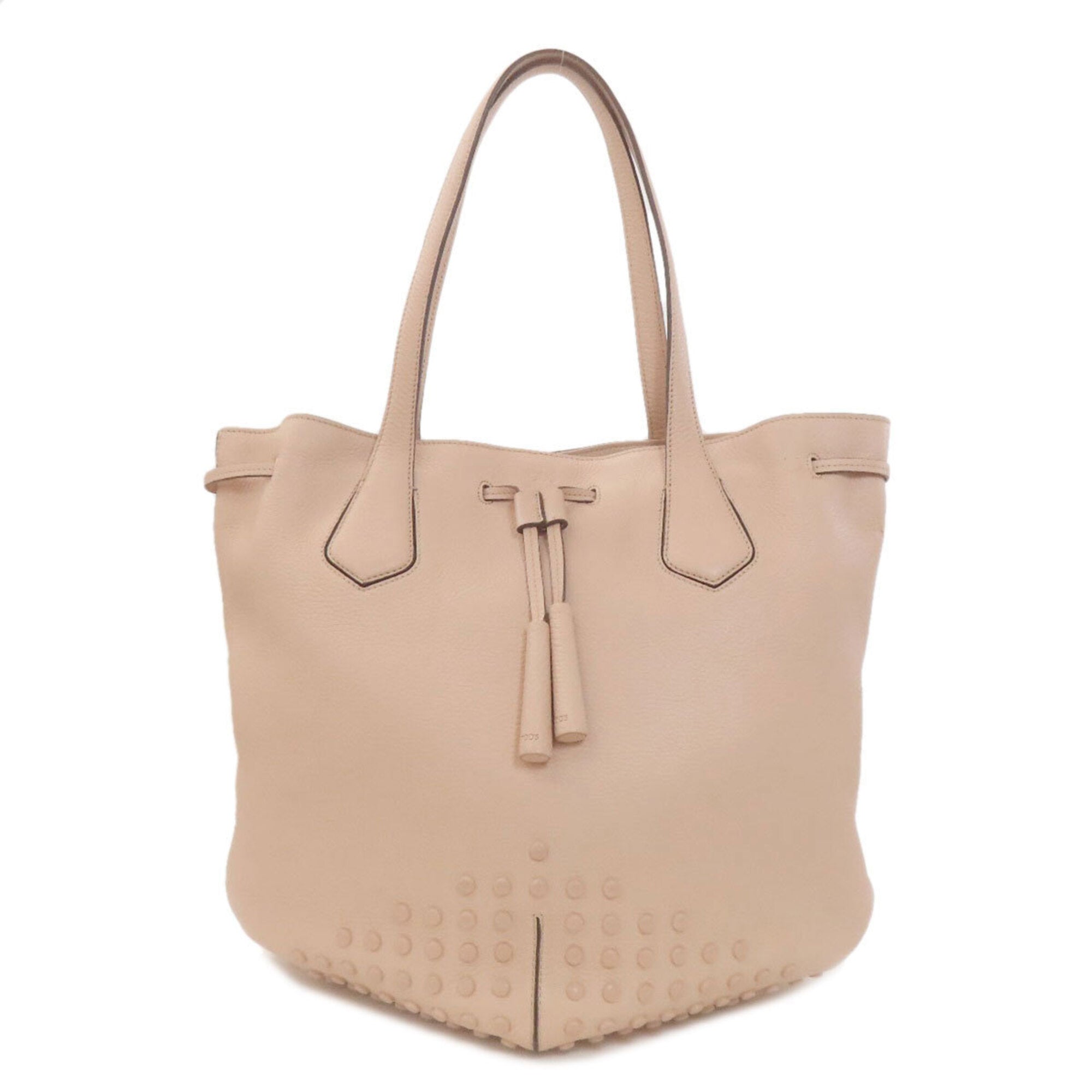 Tod's Pink Leather Tote Bag (Pre-Owned)