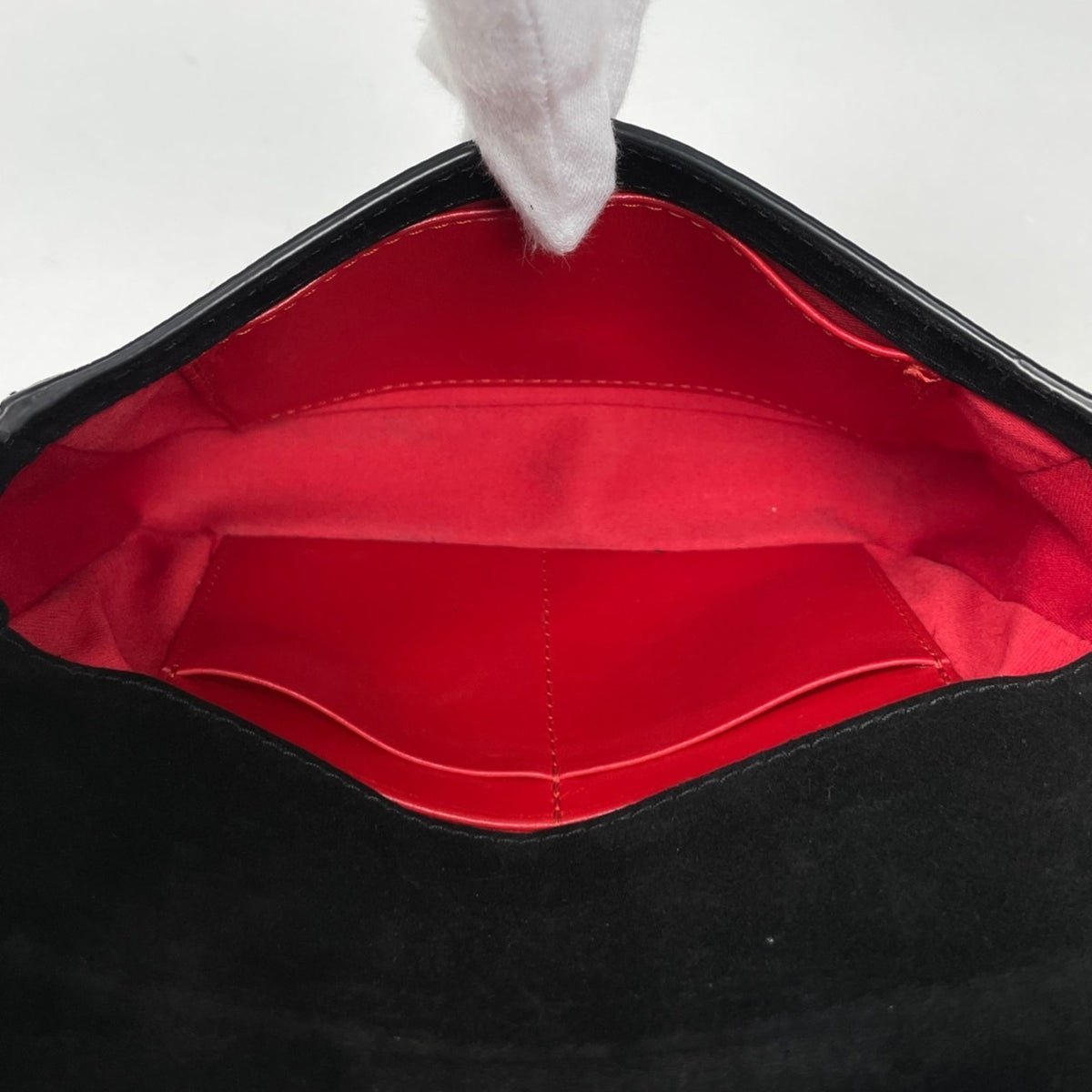 Christian Louboutin Black Brown Leather Shoulder Bag (Pre-Owned)