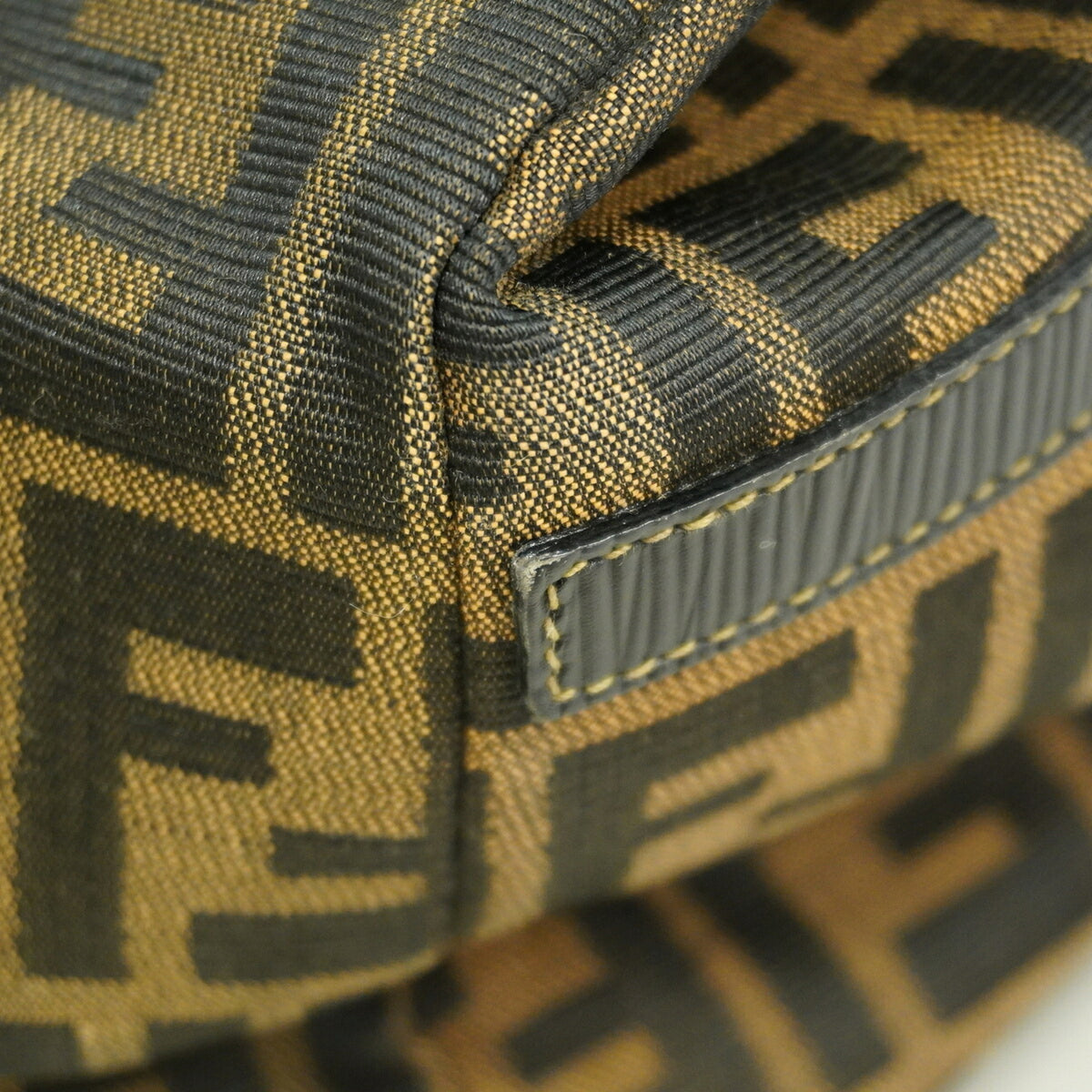 Fendi Brown Canvas Handbag (Pre-Owned)