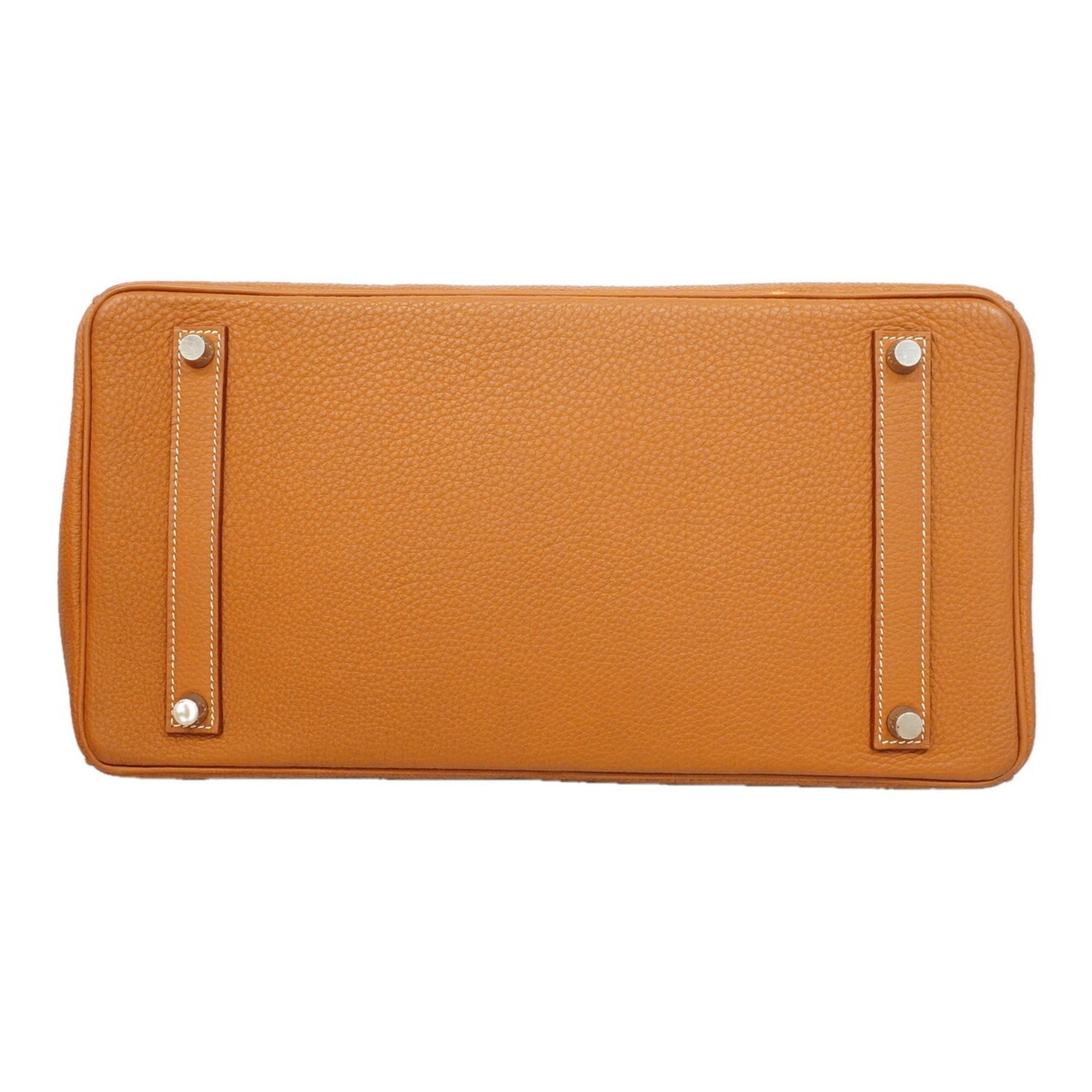 Hermes Gold Togo Leather Handbag (Pre-Owned)