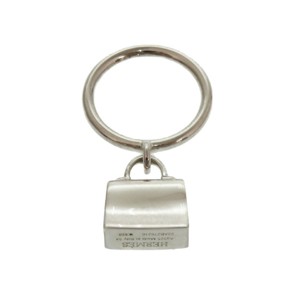 Hermes Silver 925 Band Ring (Pre-Owned)