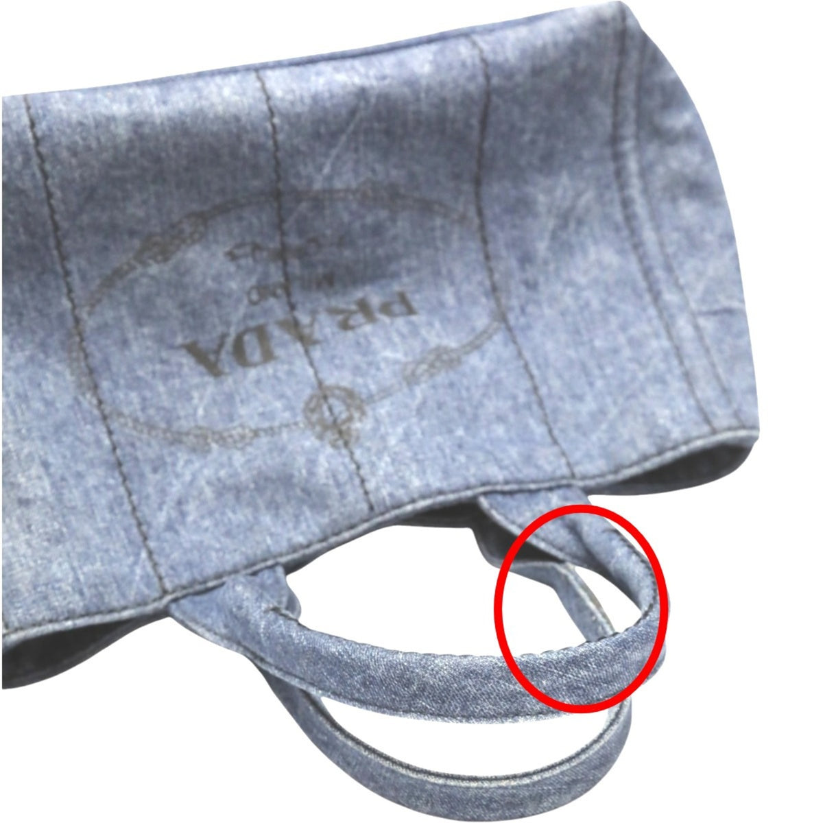Prada Blue Denim Tote Bag (Pre-Owned)