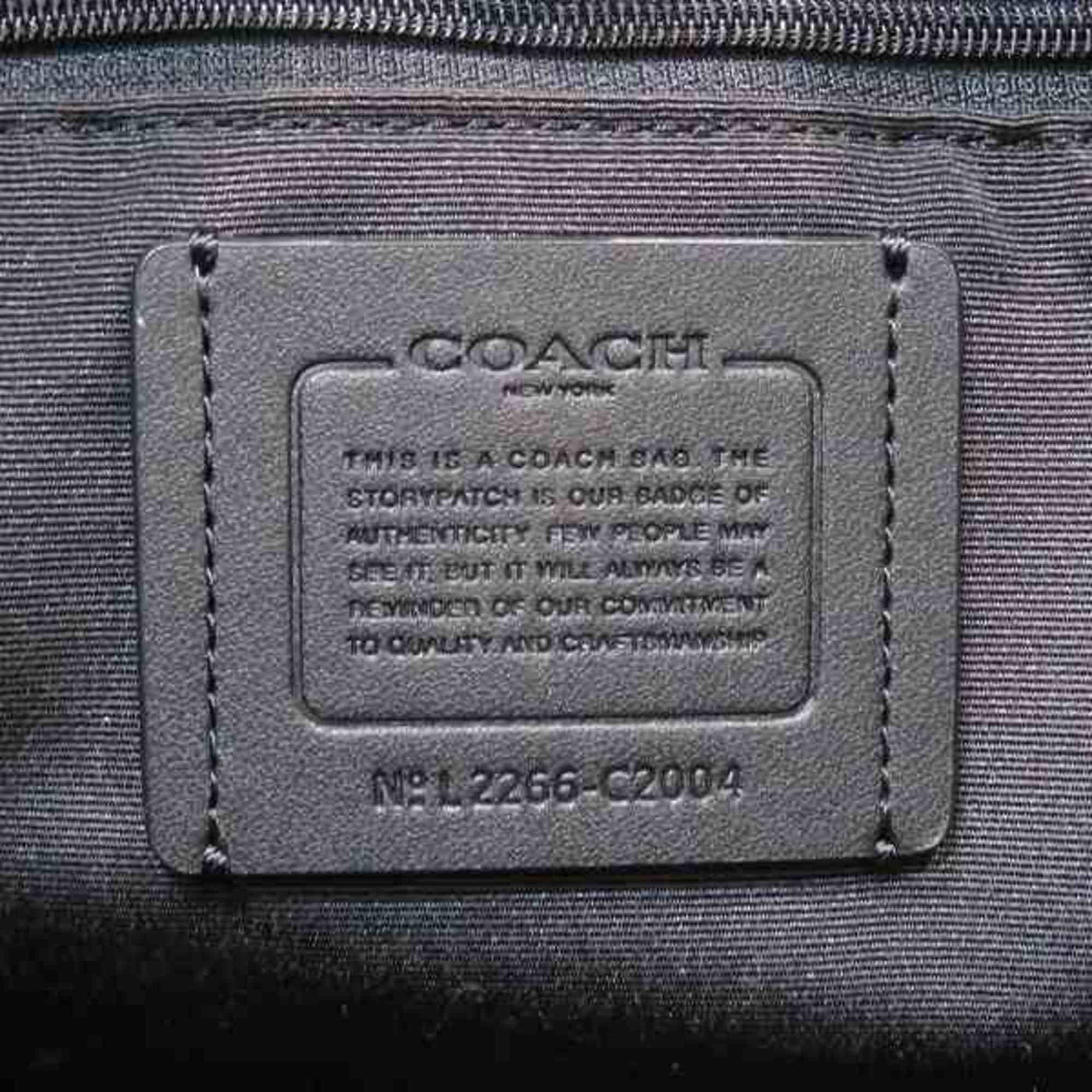 Coach Black Leather Handbag Shoulder Bag (Pre-Owned)