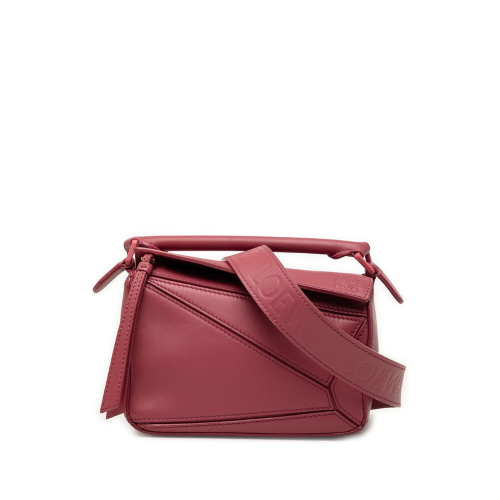 Loewe Pink Leather Handbag Shoulder Bag (Pre-Owned)