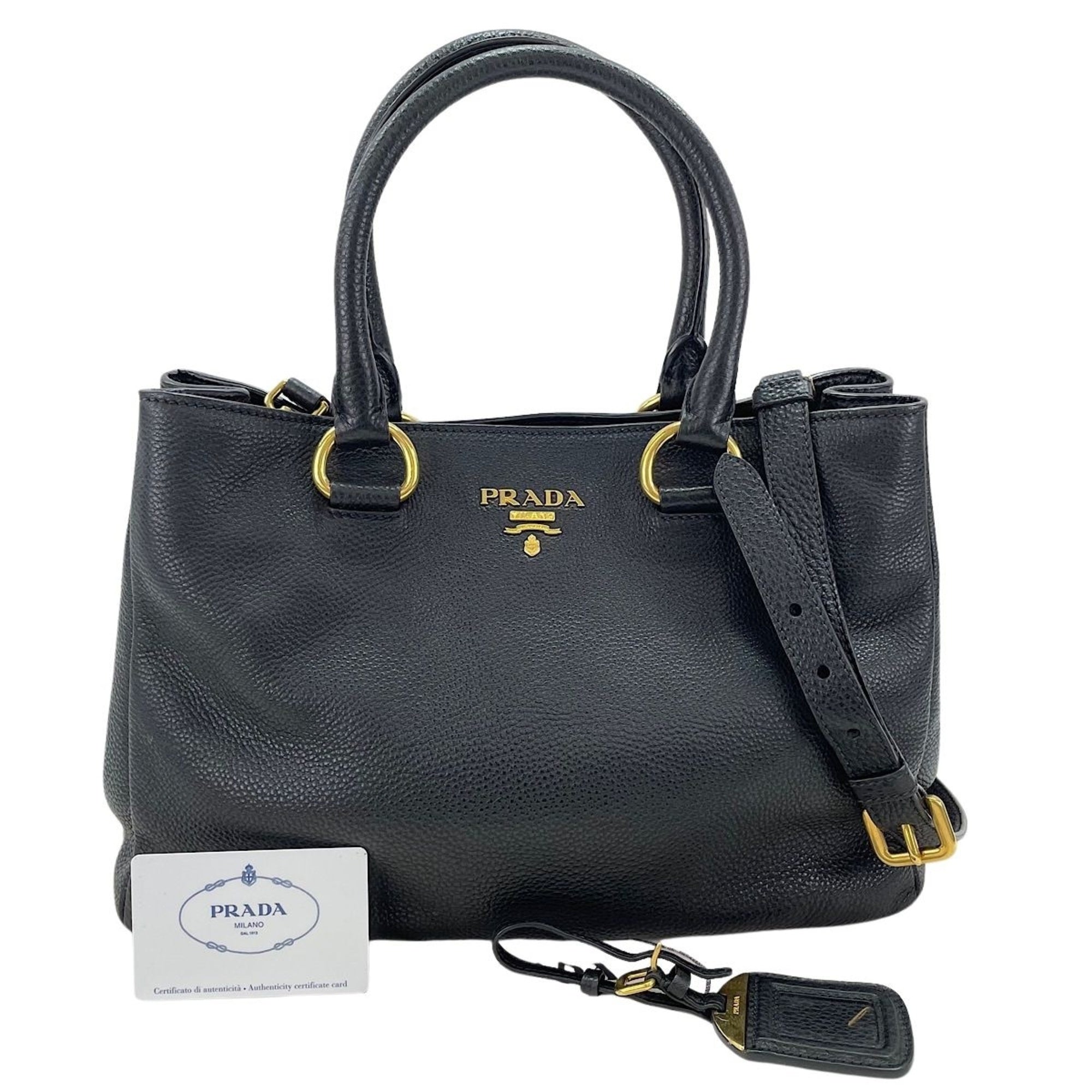 Prada Black Leather Handbag (Pre-Owned)