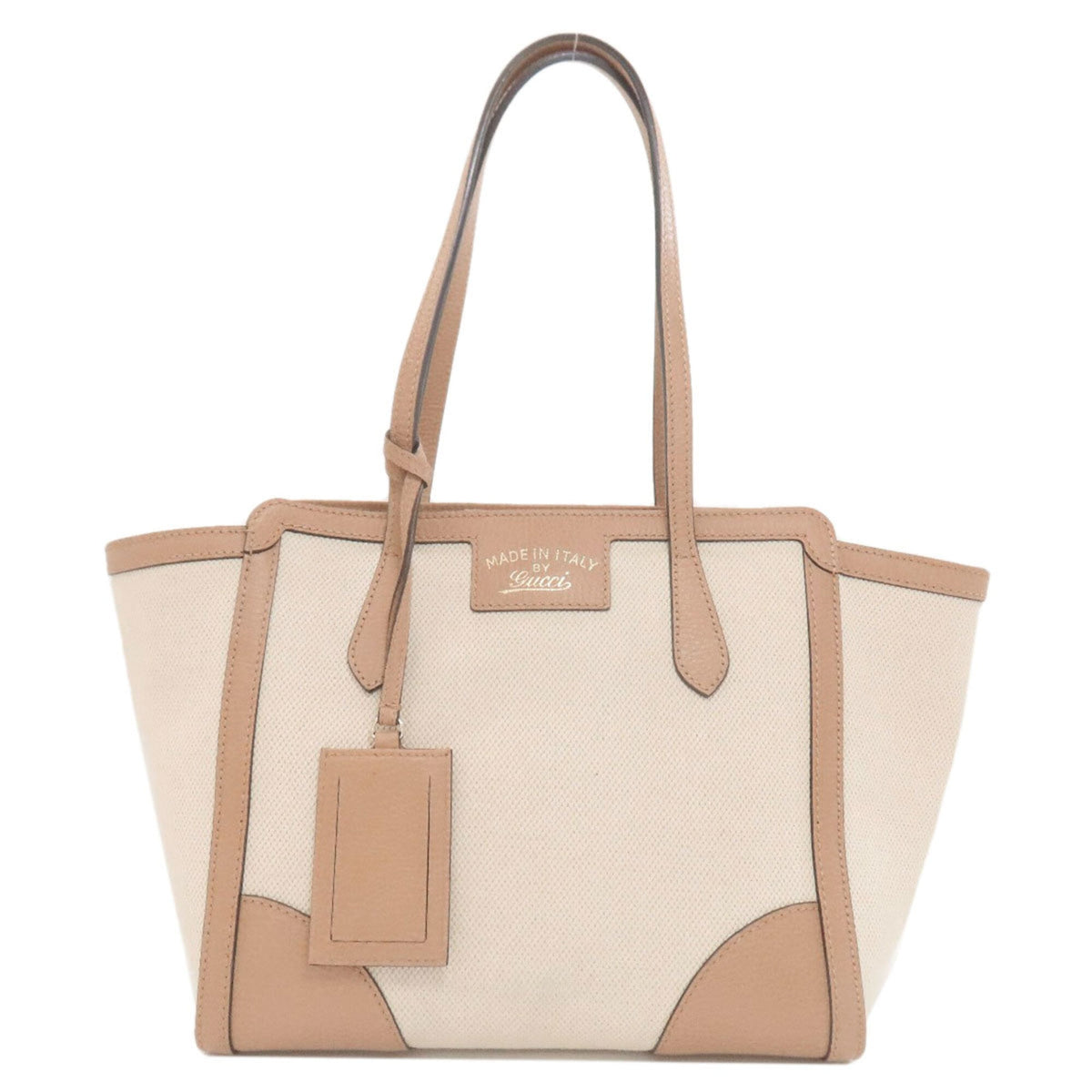 Gucci Beige Canvas Tote Bag (Pre-Owned)