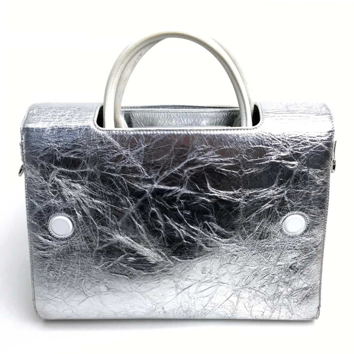 Christian Dior Silver Leather Handbag (Pre-Owned)