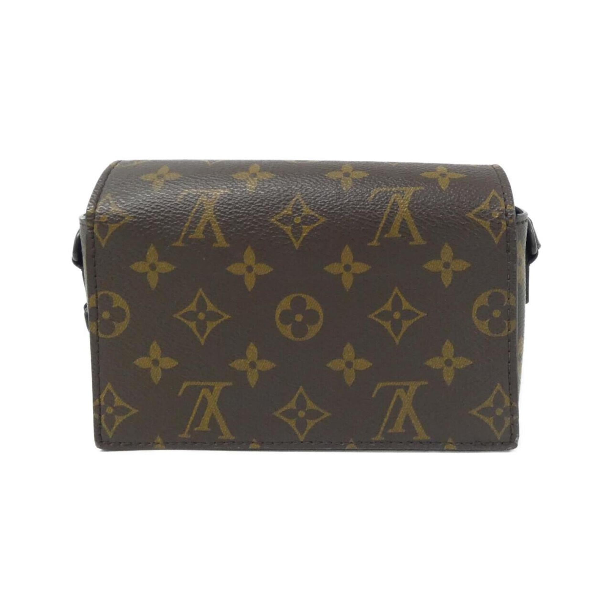 Louis Vuitton Marron Saffron Coated Canvas Shoulder Bag (Pre-Owned)