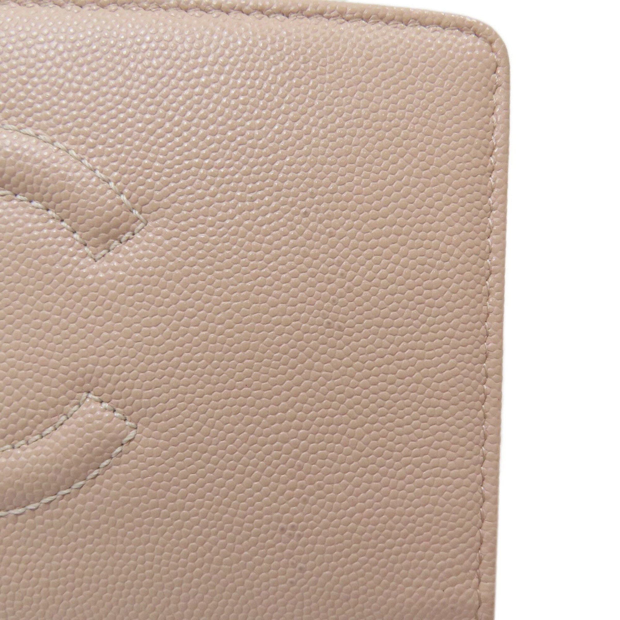Chanel Beige Long Wallet (Bi-Fold) (Pre-Owned)