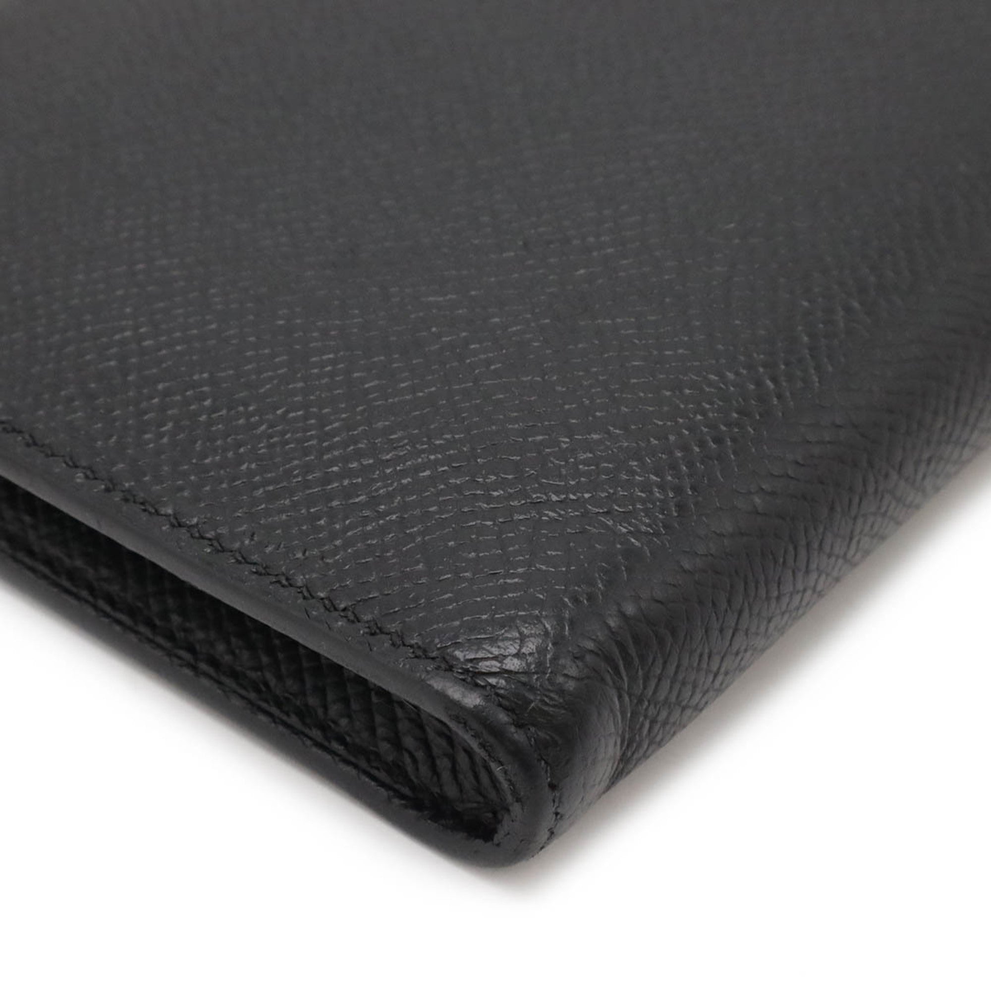 Hermes Black Epsom Leather Coin Purse/Coin Case (Pre-Owned)
