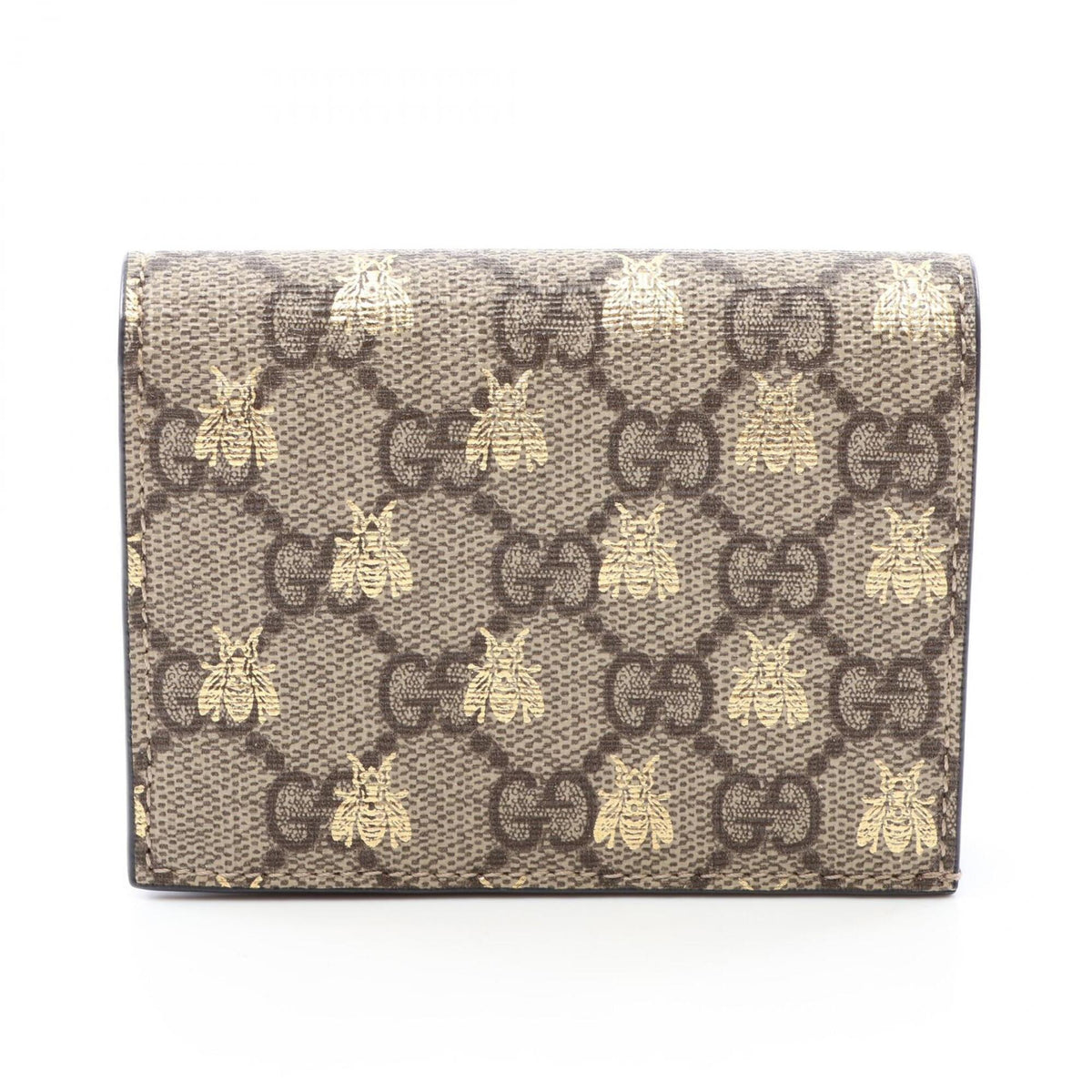 Gucci Beige Gg Supreme Leather Wallet (Bi-Fold) (Pre-Owned)
