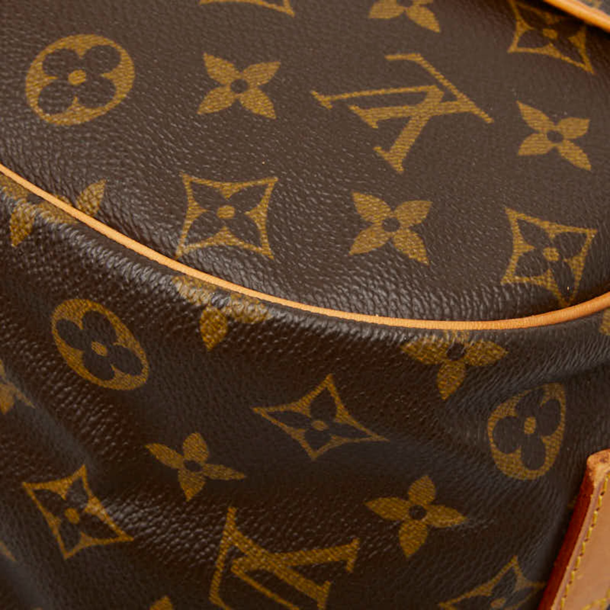 Louis Vuitton Brown Pvc Leather Messenger Bag Shoulder Bag (Pre-Owned)