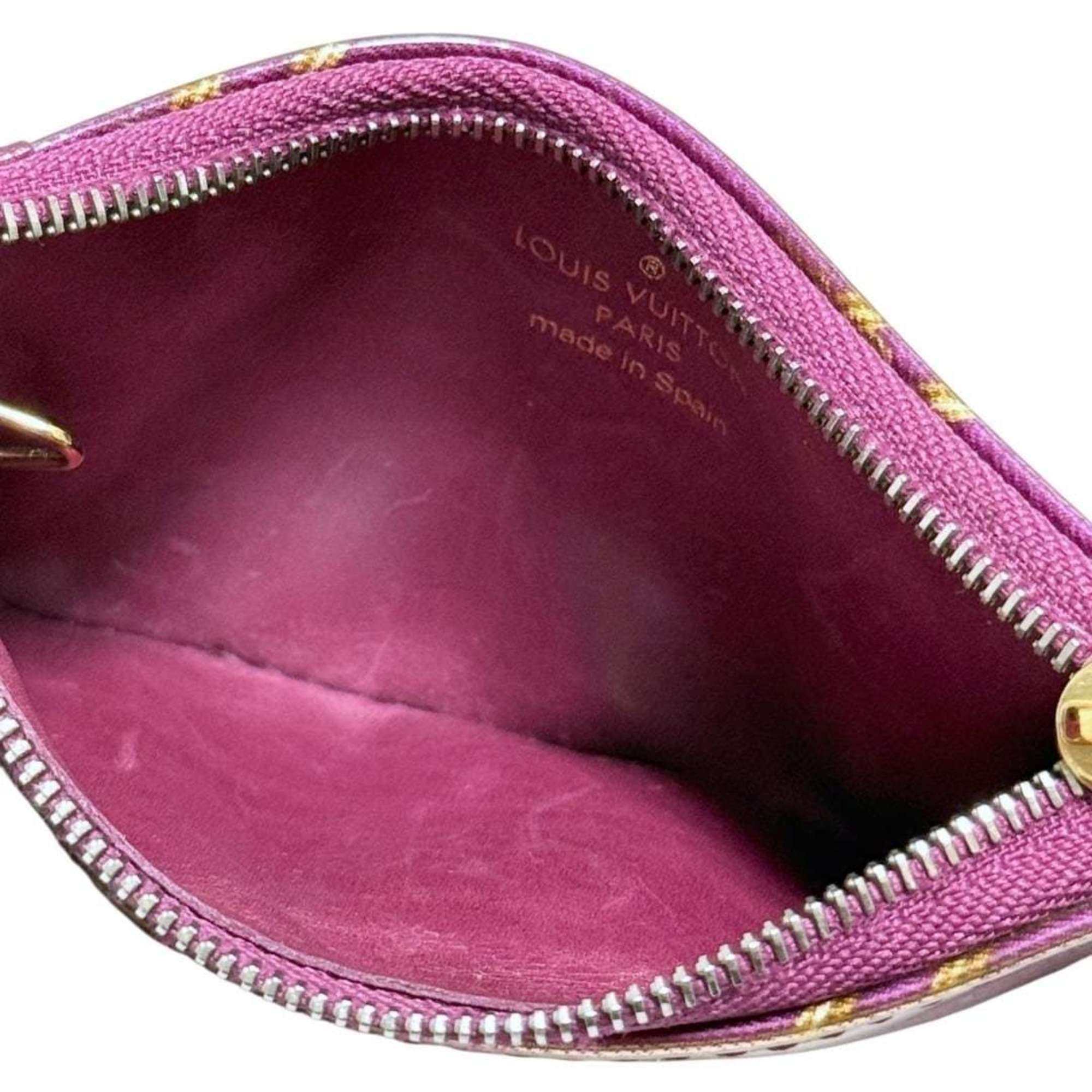 Louis Vuitton Red Color Wine Leather Coin Purse/Coin Case (Pre-Owned)
