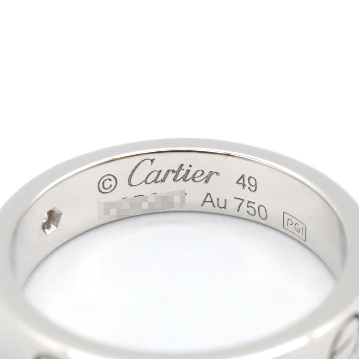 Cartier White Gold White Gold (18K) Band Ring (Pre-Owned)