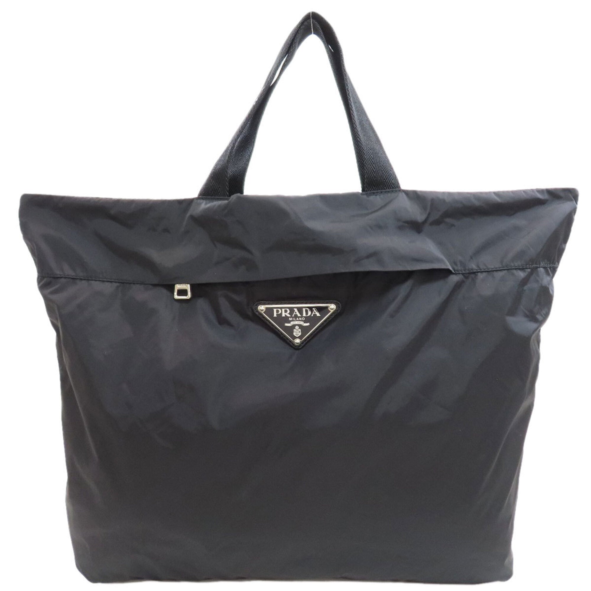 Prada Black Nylon Eco-Bag Handbag (Pre-Owned)