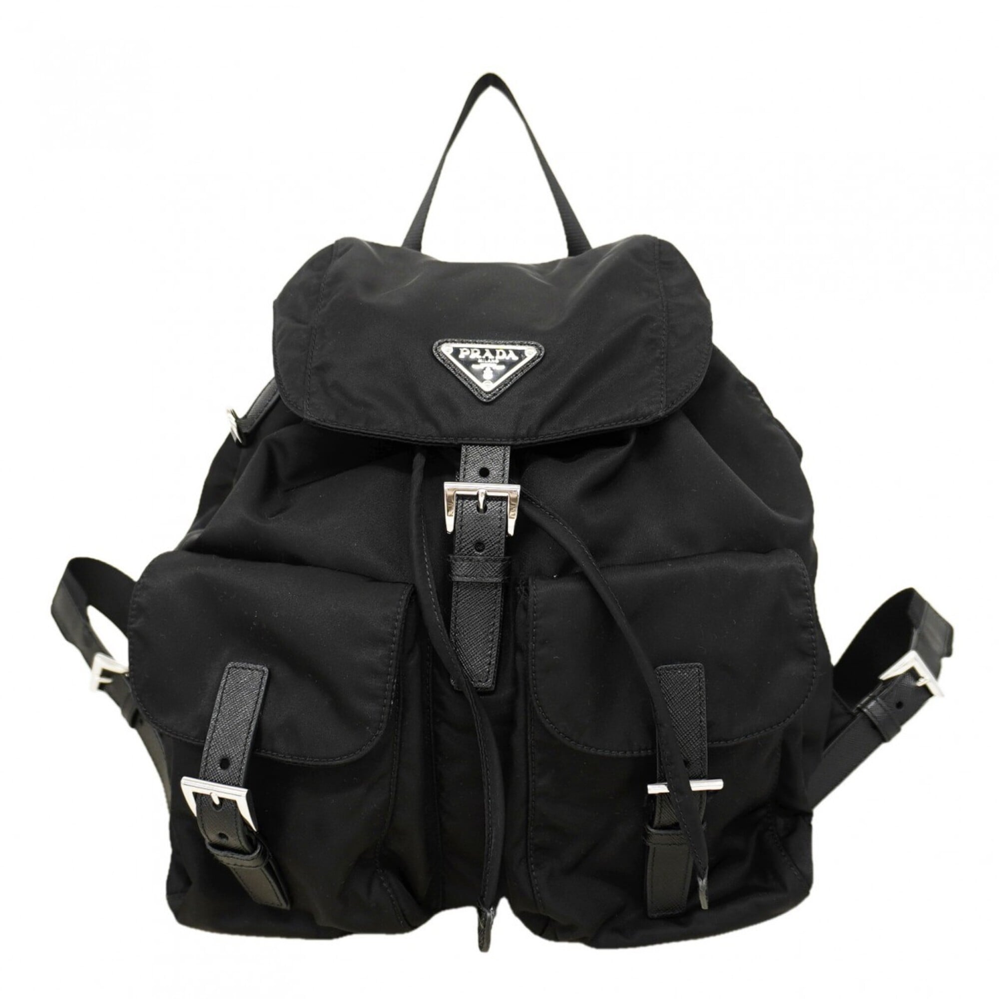 Prada Black Nylon Backpack (Pre-Owned)