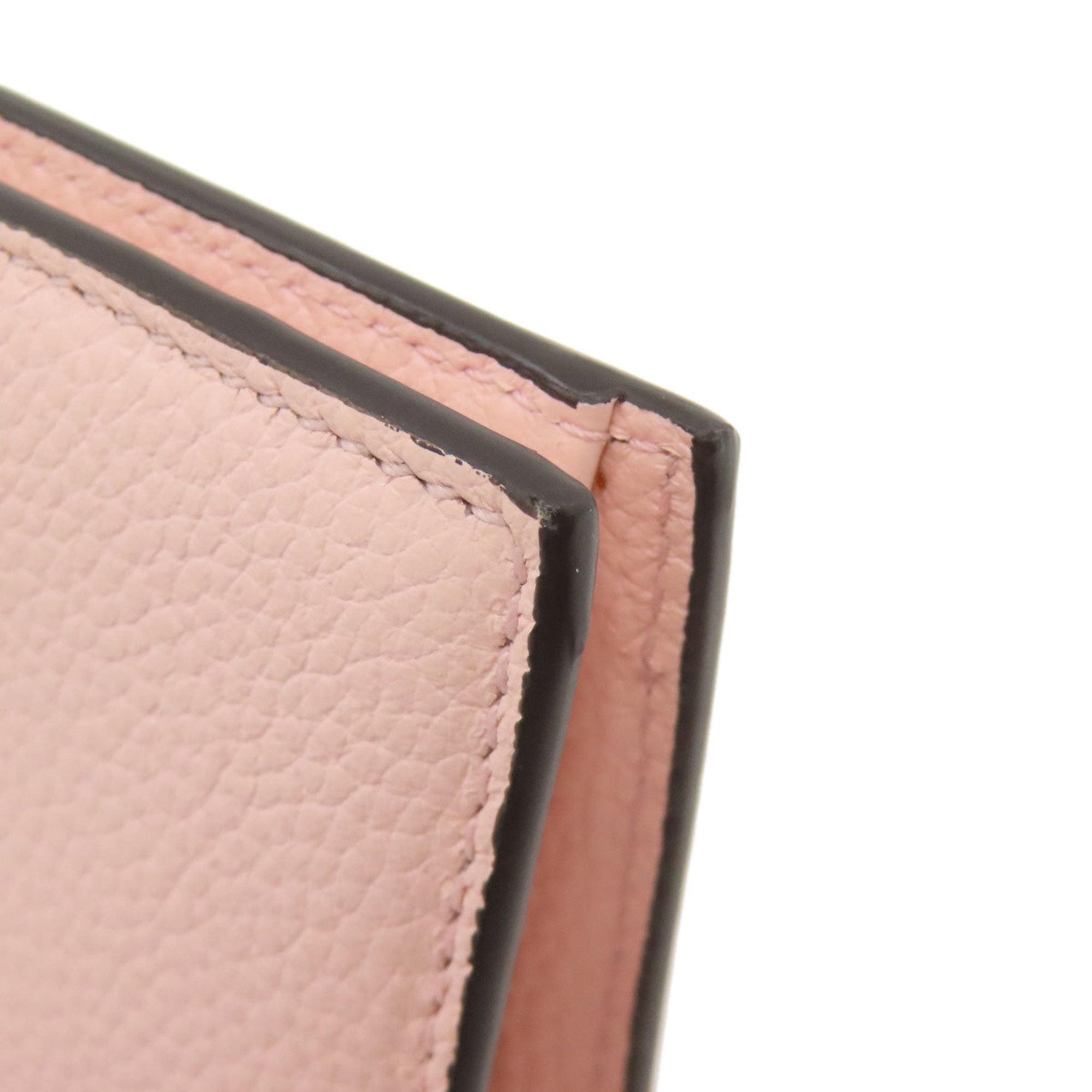 Salvatore Ferragamo Gancini Pink Leather Wallet (Bi-Fold) (Pre-Owned)