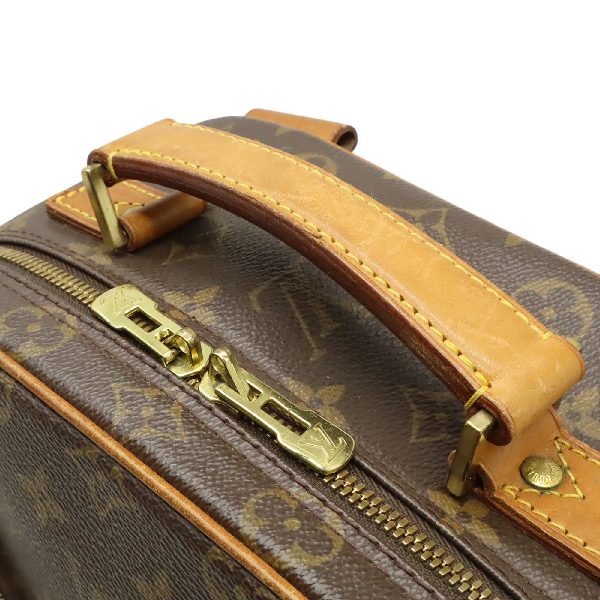 Louis Vuitton Brown Monogram Canvas Pvc Coated Canvas Handbag Shoulder Bag (Pre-Owned)