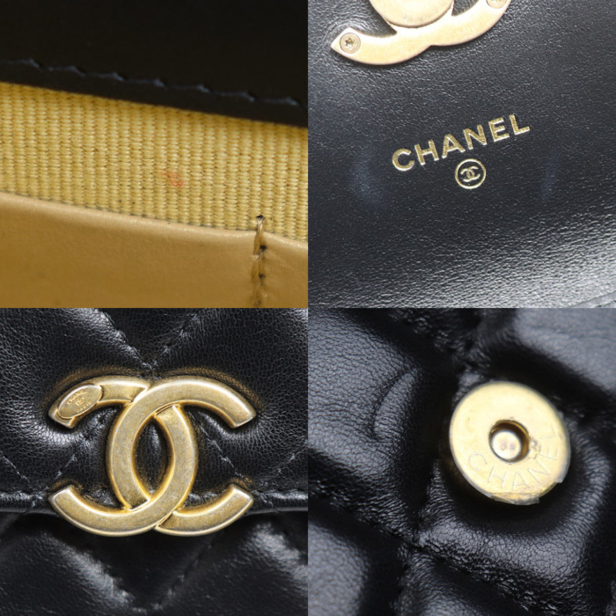 Chanel Black Leather Shoulder Bag (Pre-Owned)
