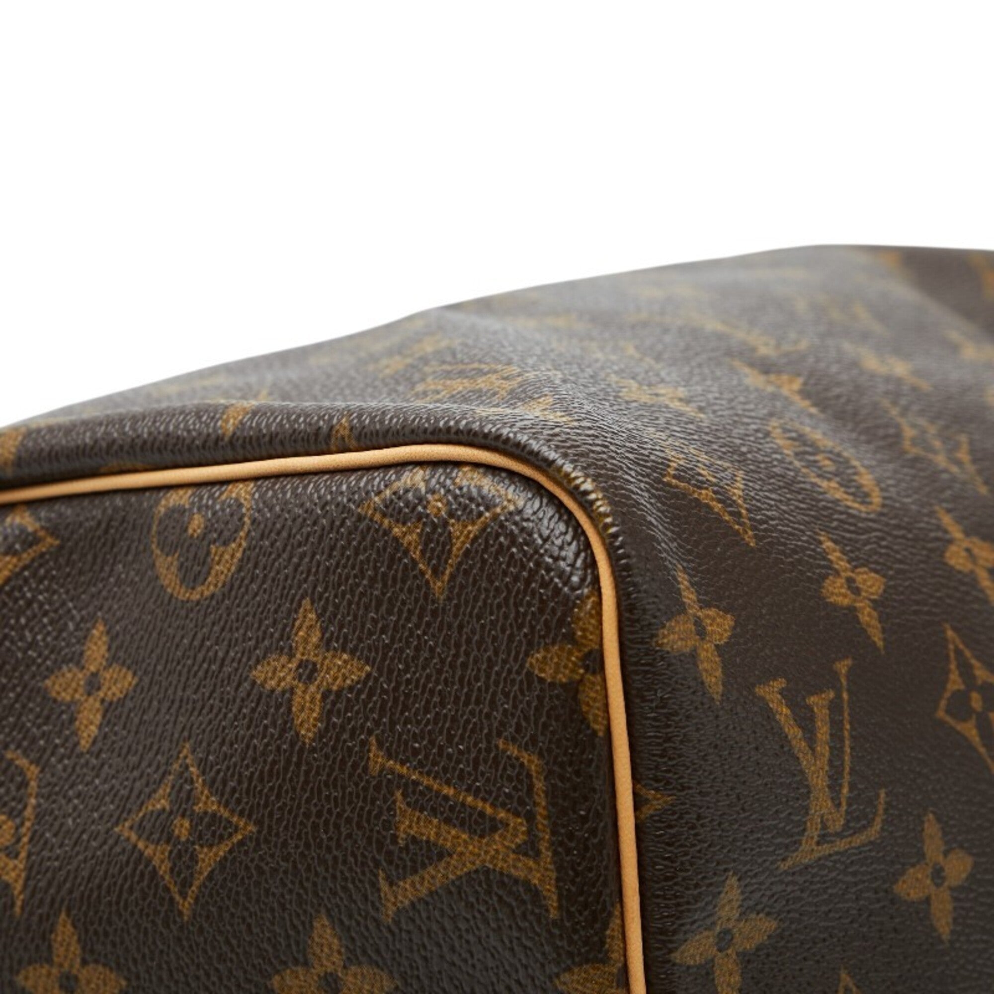 Louis Vuitton Brown Pvc Leather Boston Bag Handbag (Pre-Owned)