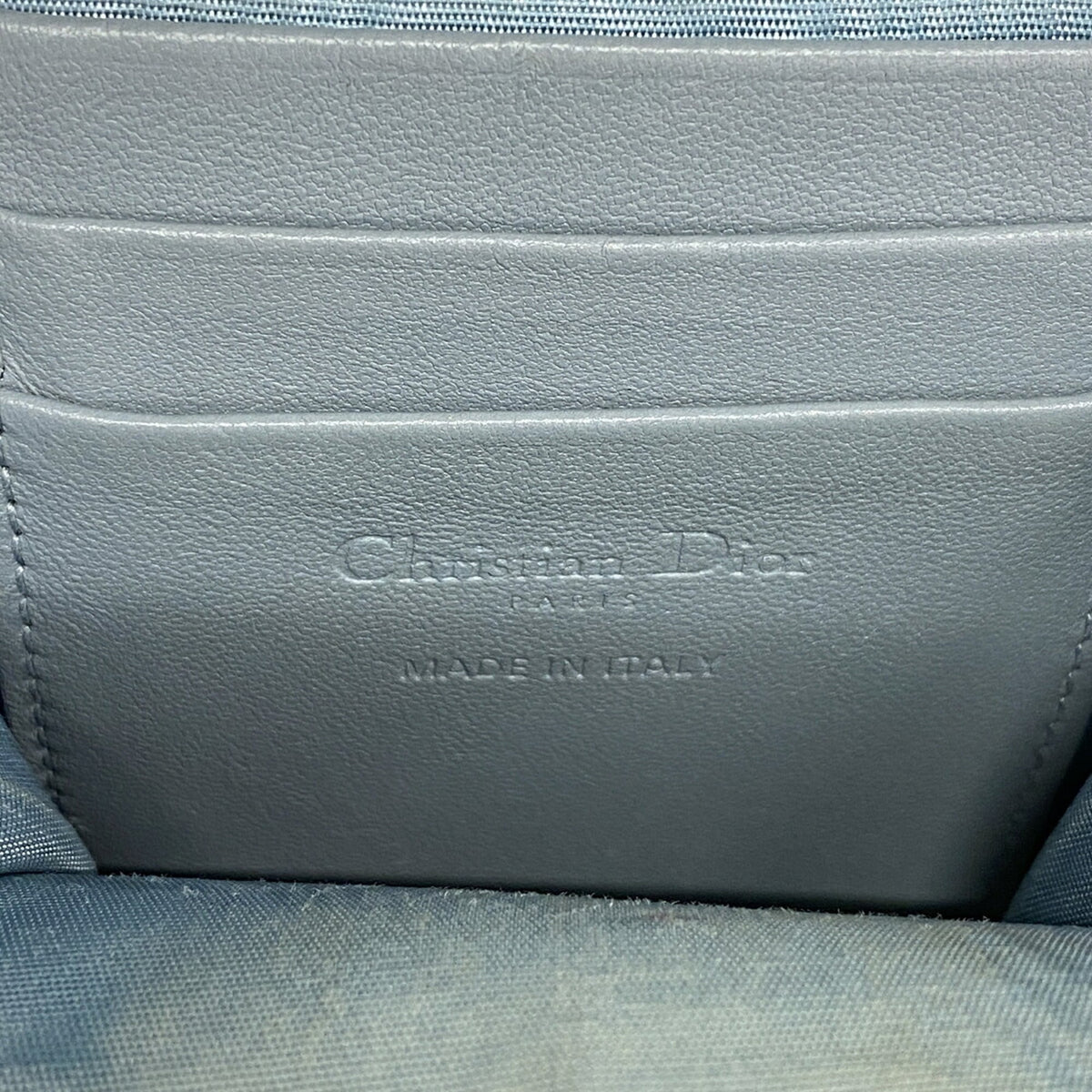 Christian Dior Blue Leather Shoulder Bag (Pre-Owned)