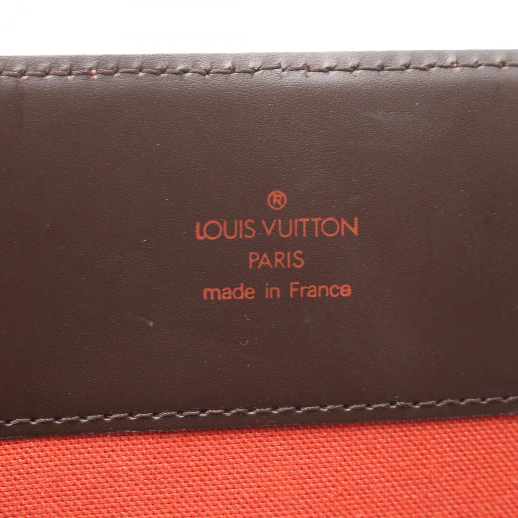 Louis Vuitton Brown Ebene Coated Canvas Leather Handbag Shoulder Bag (Pre-Owned)