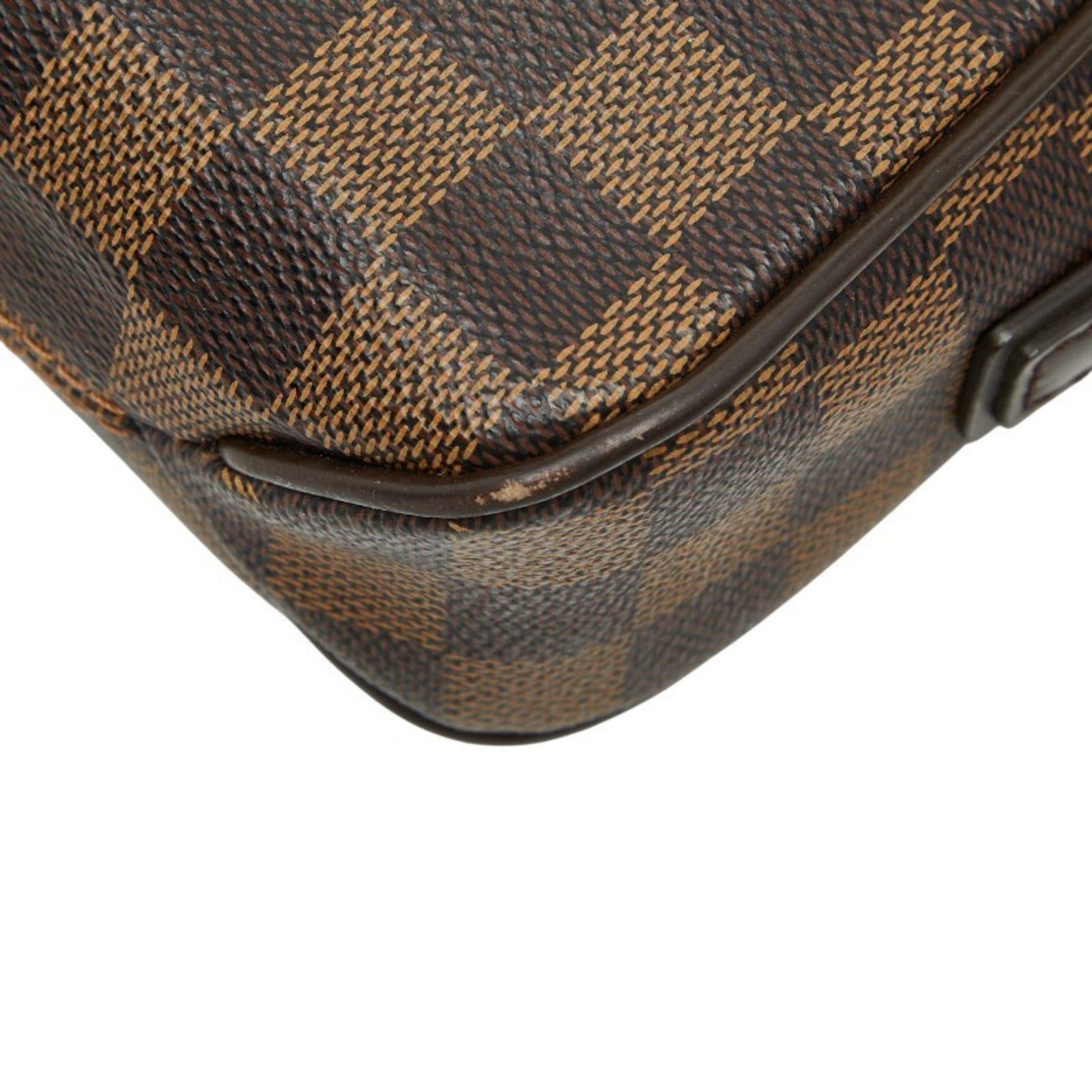 Louis Vuitton Brown Damier Canvas Pvc Leather Clutch Bag Pochette (Pre-Owned)