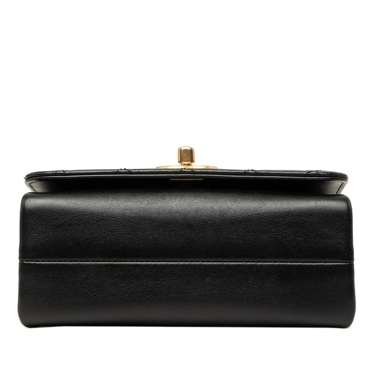Chanel Matelasse Black Leather Shoulder Bag (Pre-Owned)