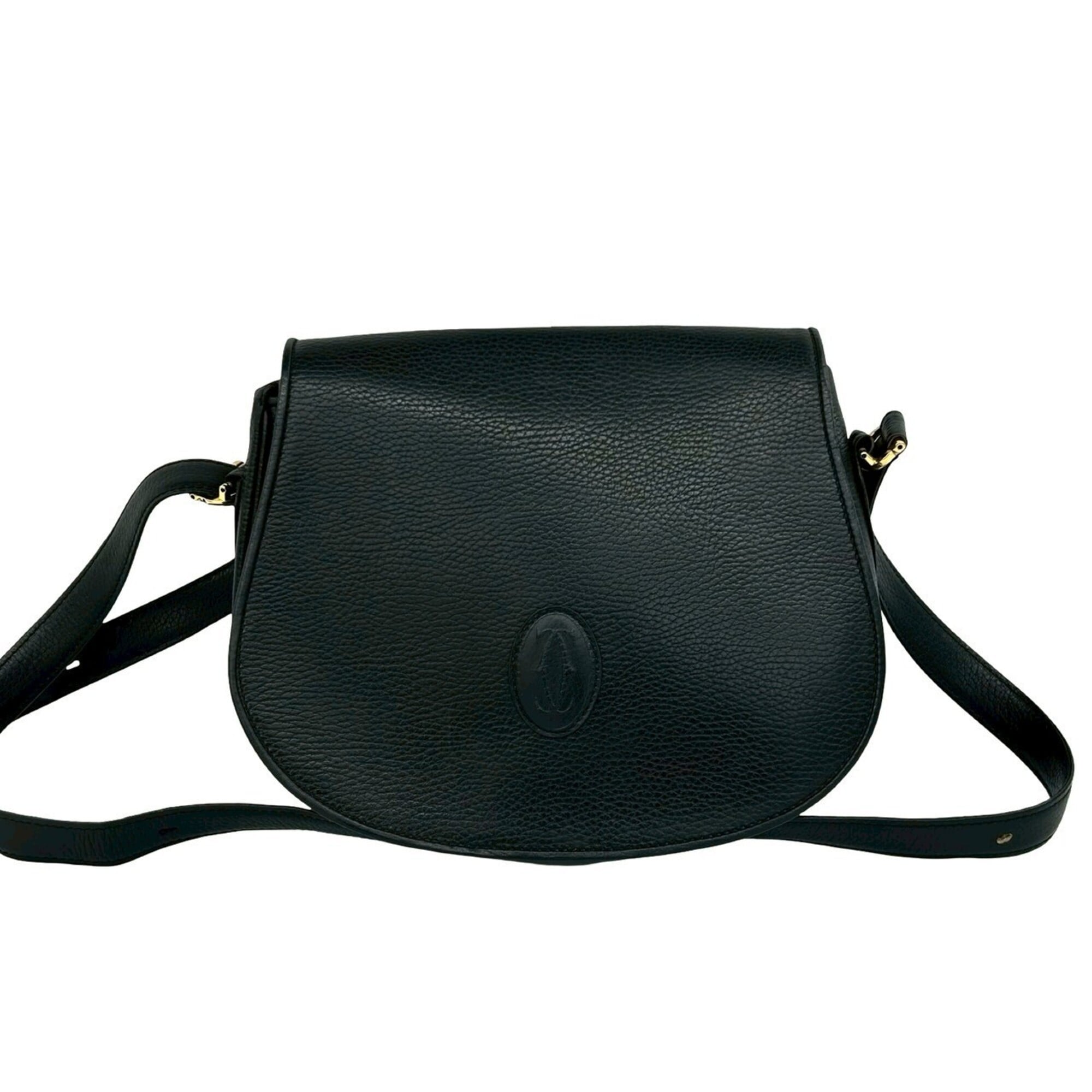Cartier Black Leather Shoulder Bag (Pre-Owned)