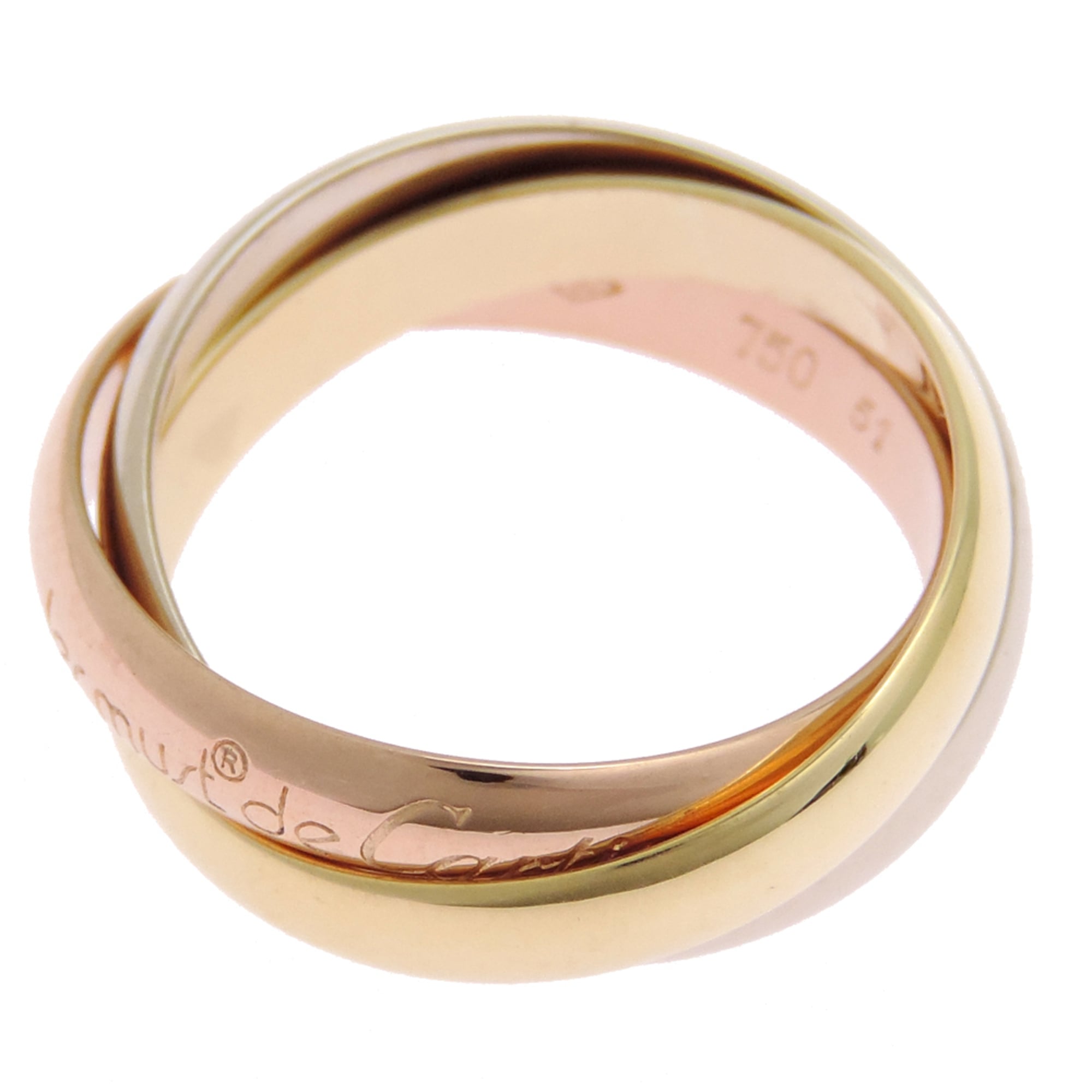 Cartier Yellow Gold (18K) Pink Gold (18K) White Gold (18K) Band Ring (Pre-Owned)