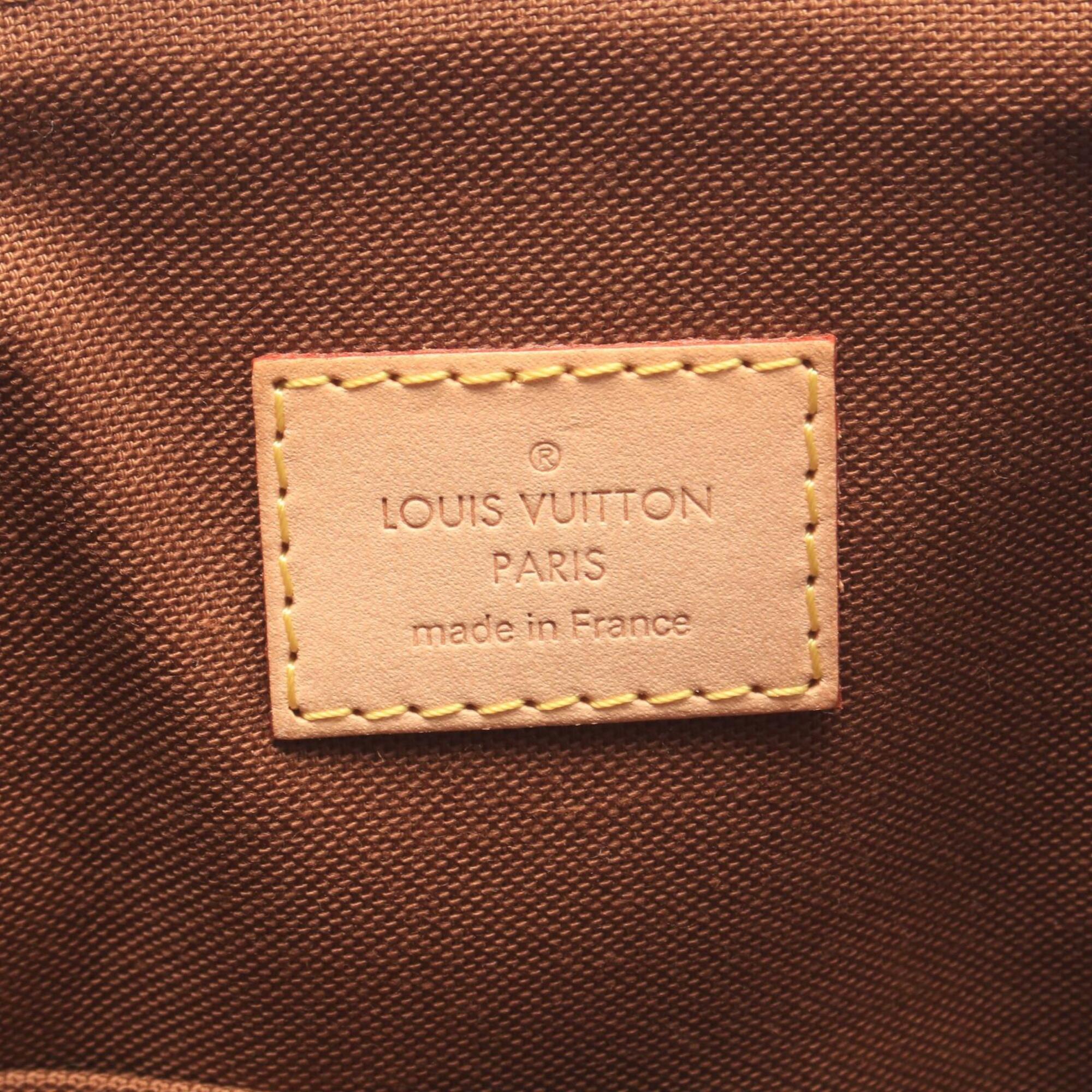 Louis Vuitton Brown Coated Canvas Leather Handbag (Pre-Owned)