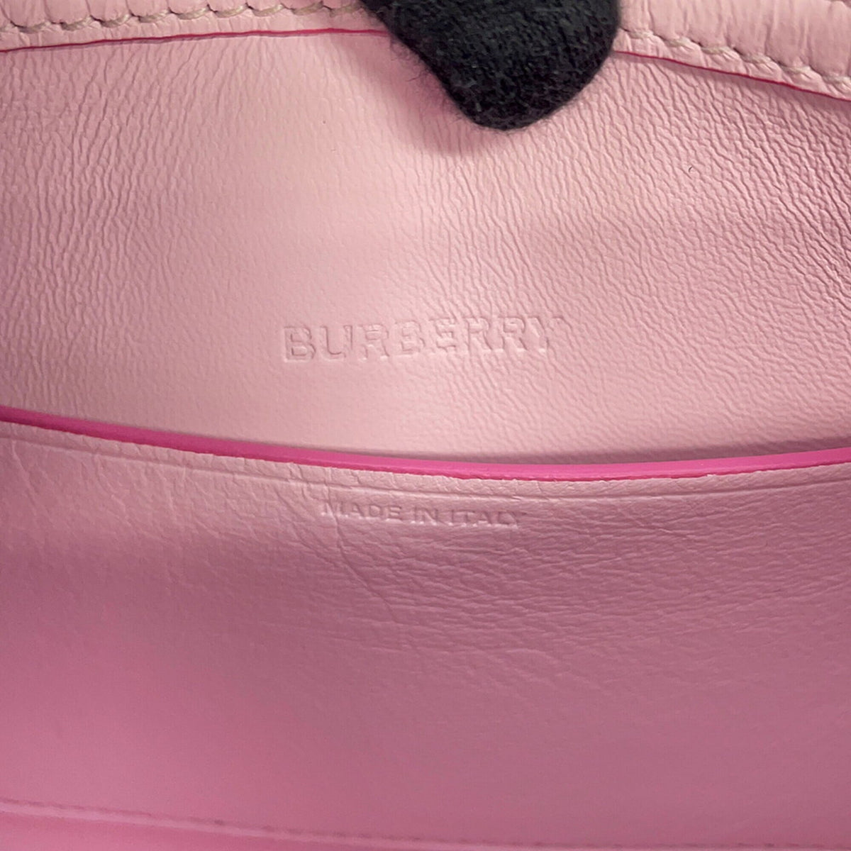 Burberry Pink Leather Handbag Shoulder Bag (Pre-Owned)