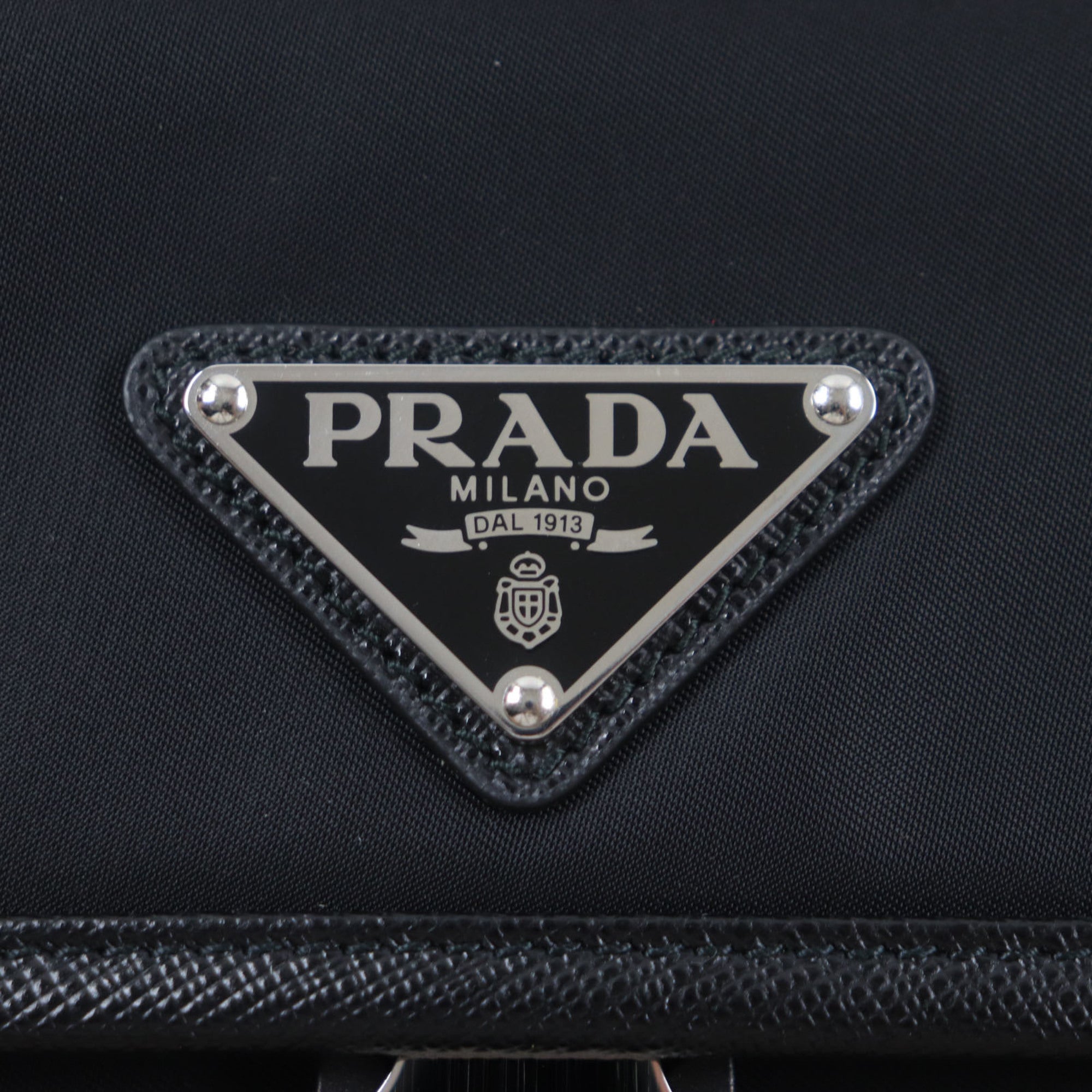 Prada Black Nylon Saffiano Shoulder Bag (Pre-Owned)
