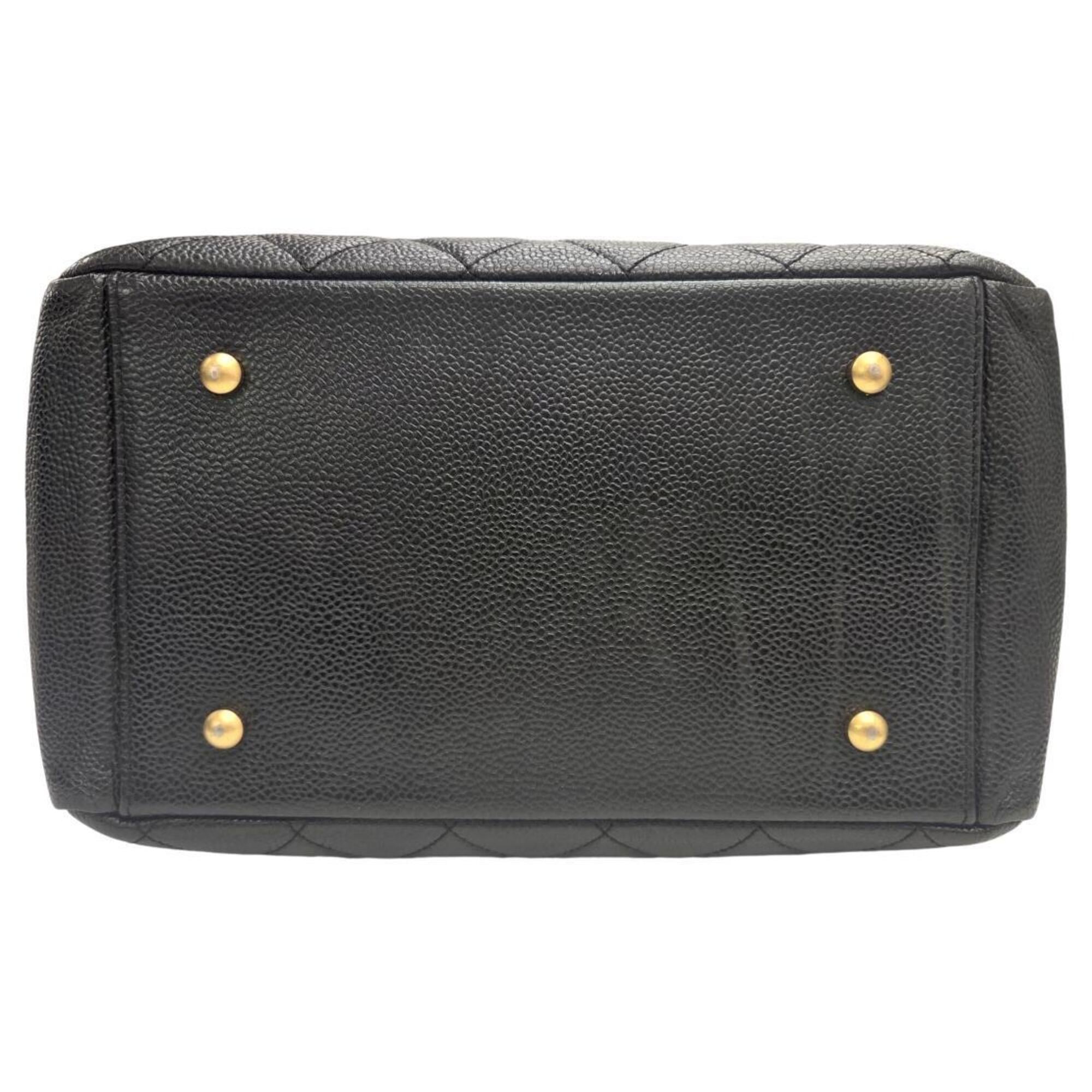 Chanel Black Grained Calfskin Tote Bag (Pre-Owned)