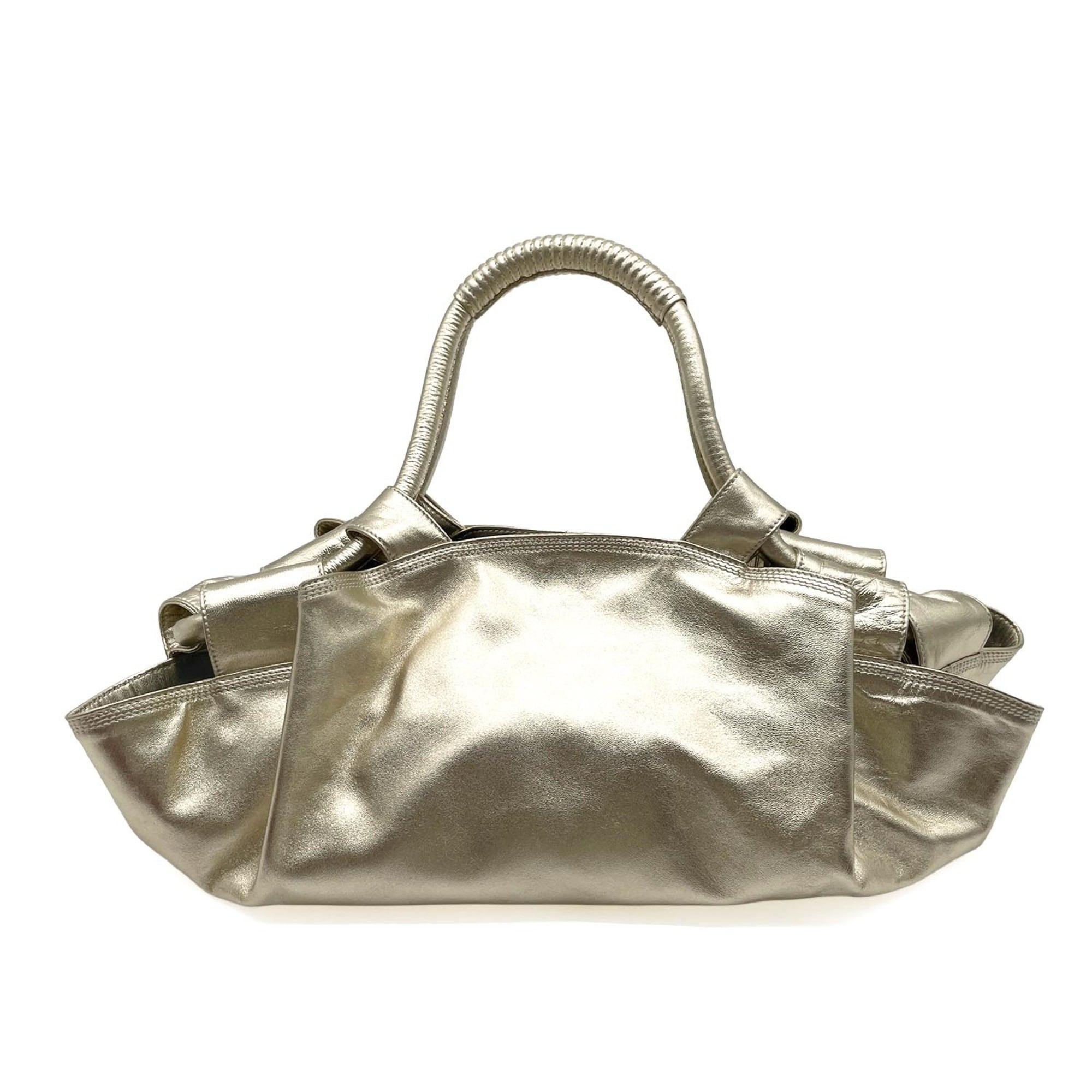 Loewe Gold Leather Handbag (Pre-Owned)