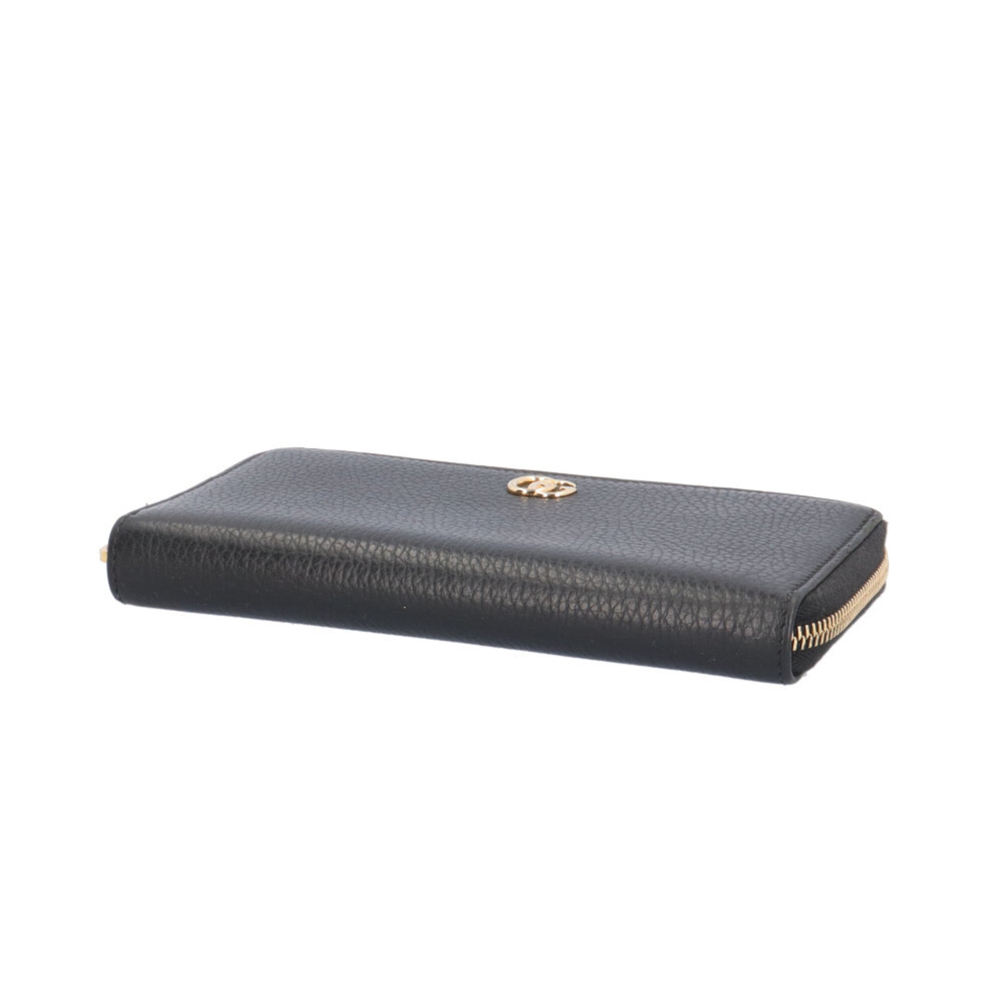 Gucci Black Leather Long Wallet (Bi-Fold) (Pre-Owned)