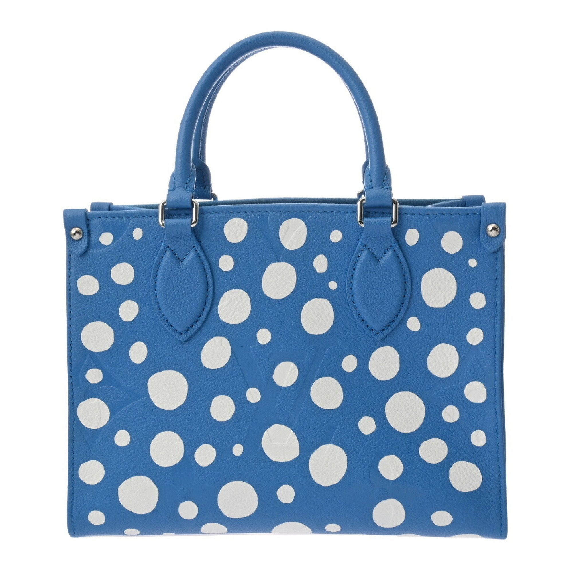 Louis Vuitton Blue White Leather Handbag (Pre-Owned)