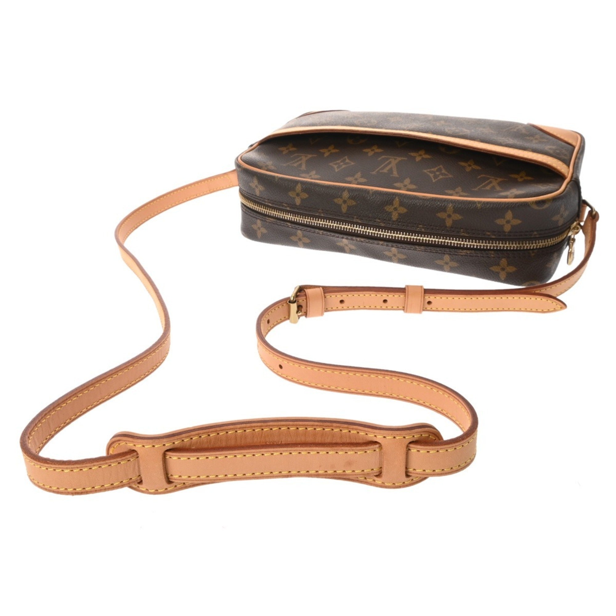 Louis Vuitton Brown Monogram Canvas Shoulder Bag (Pre-Owned)