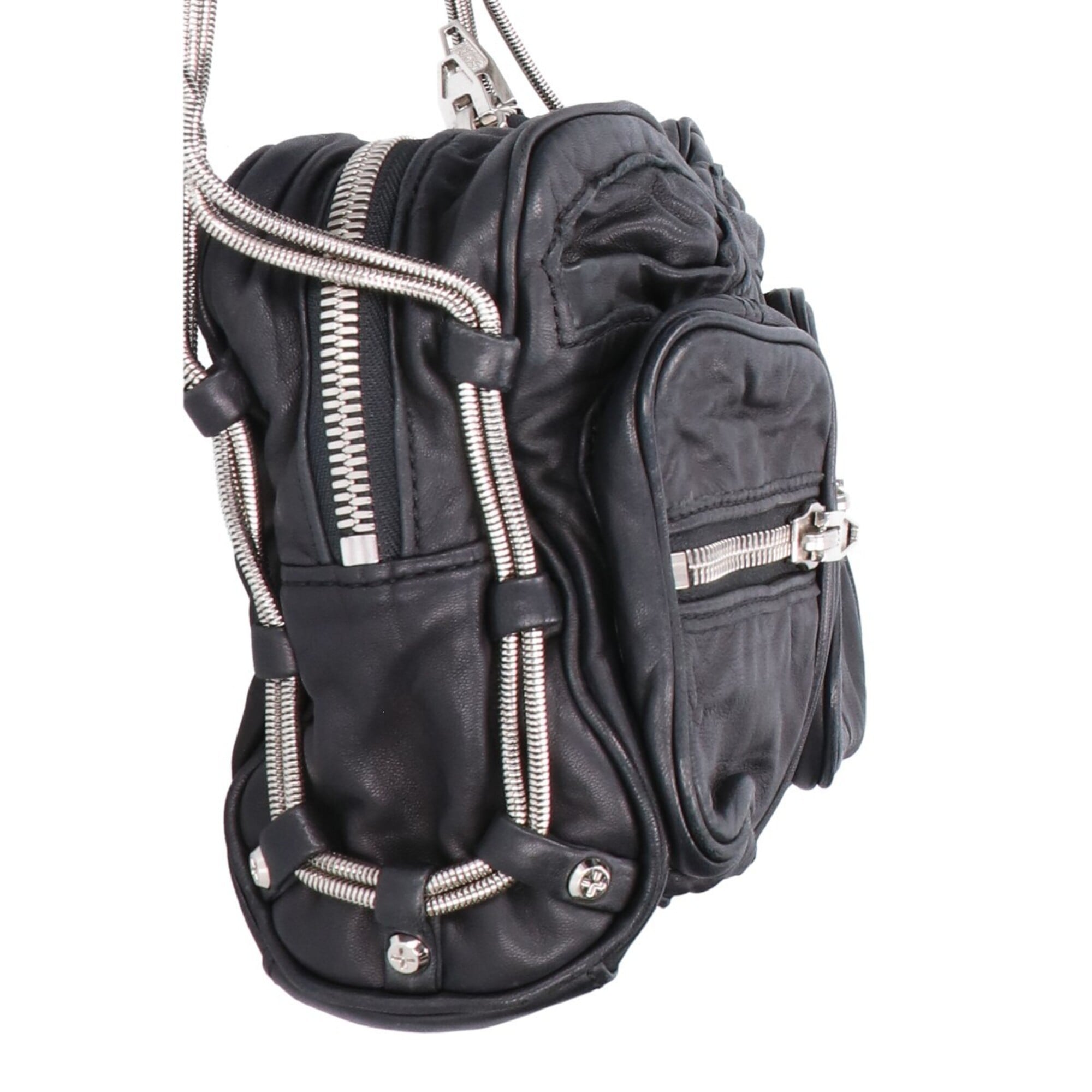 Alexander Wang Black Leather Shoulder Bag (Pre-Owned)