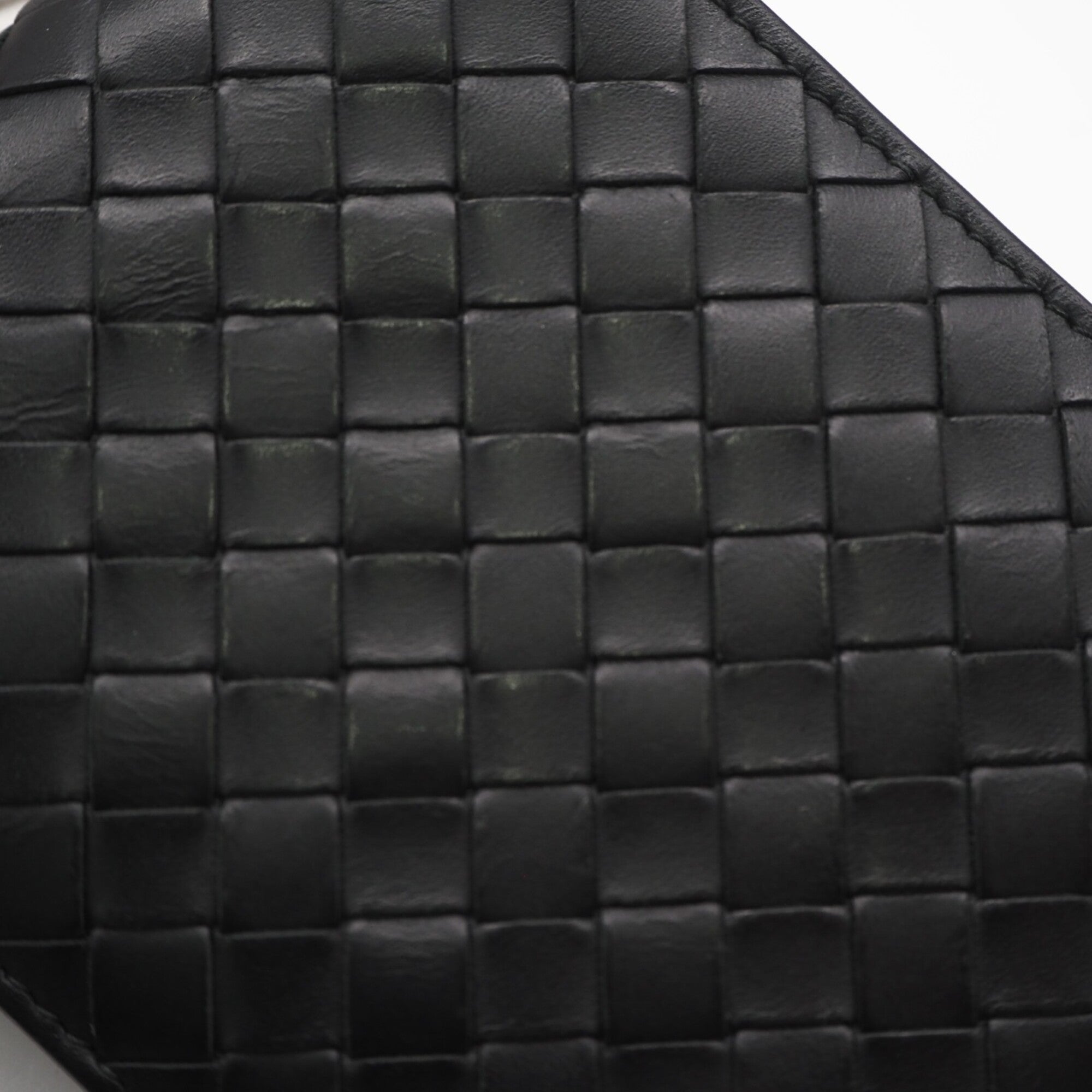 Bottega Veneta Intrecciato Black Leather Wallet (Bi-Fold) (Pre-Owned)