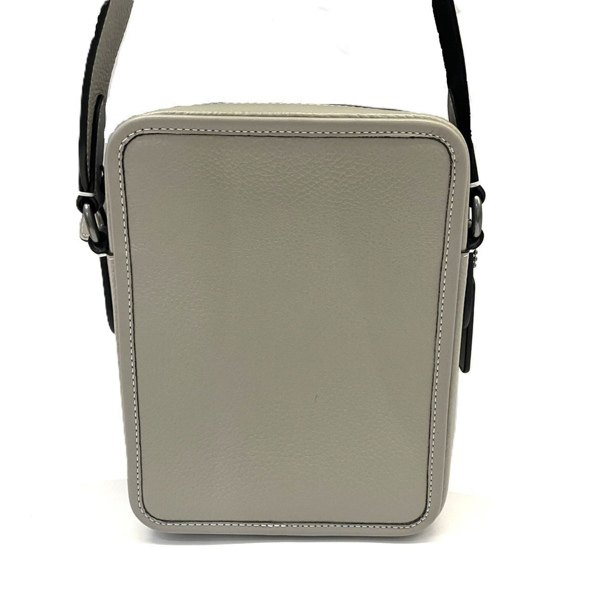 Coach Gray Leather Shoulder Bag (Pre-Owned)