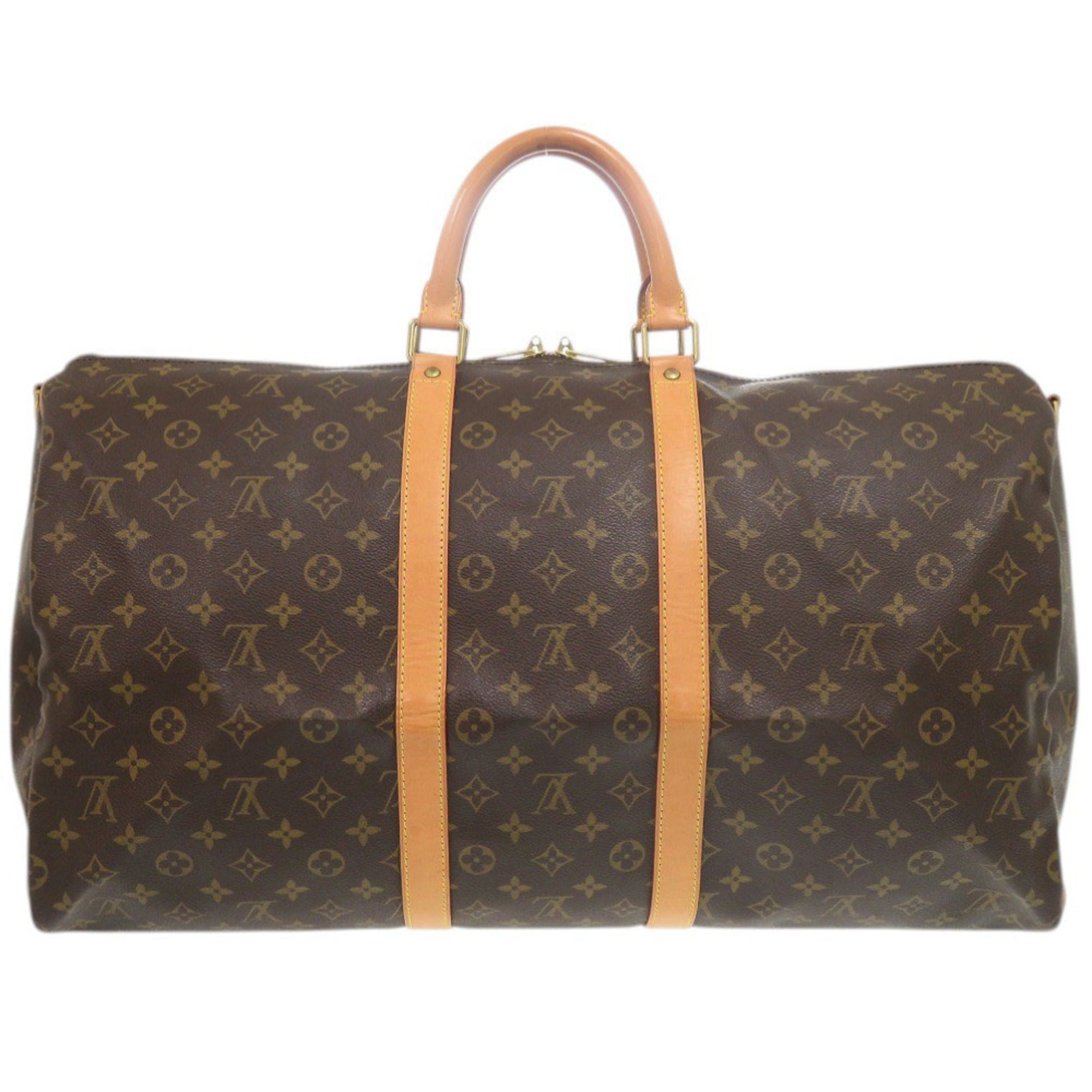 Louis Vuitton Brown Monogram Canvas Boston Bag (Pre-Owned)