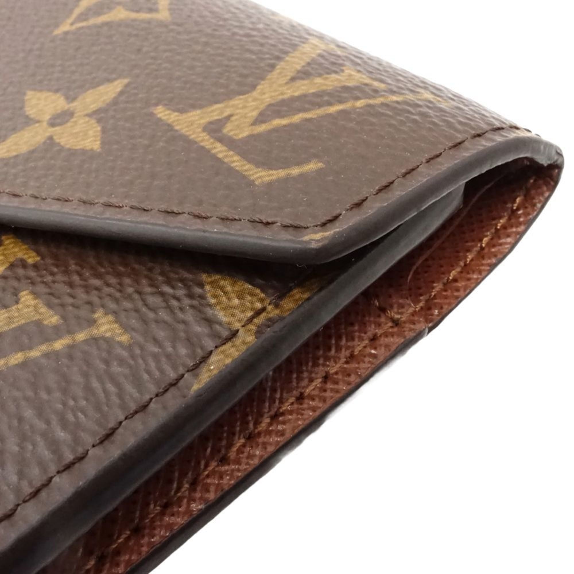 Louis Vuitton Brown Canvas Wallet (Tri-Fold) (Pre-Owned)