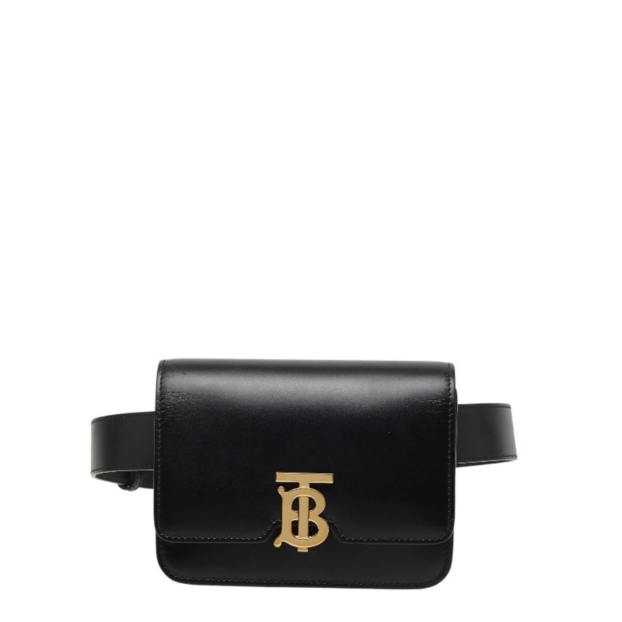 Burberry Black Leather Fanny Pack Sling Bag (Pre-Owned)