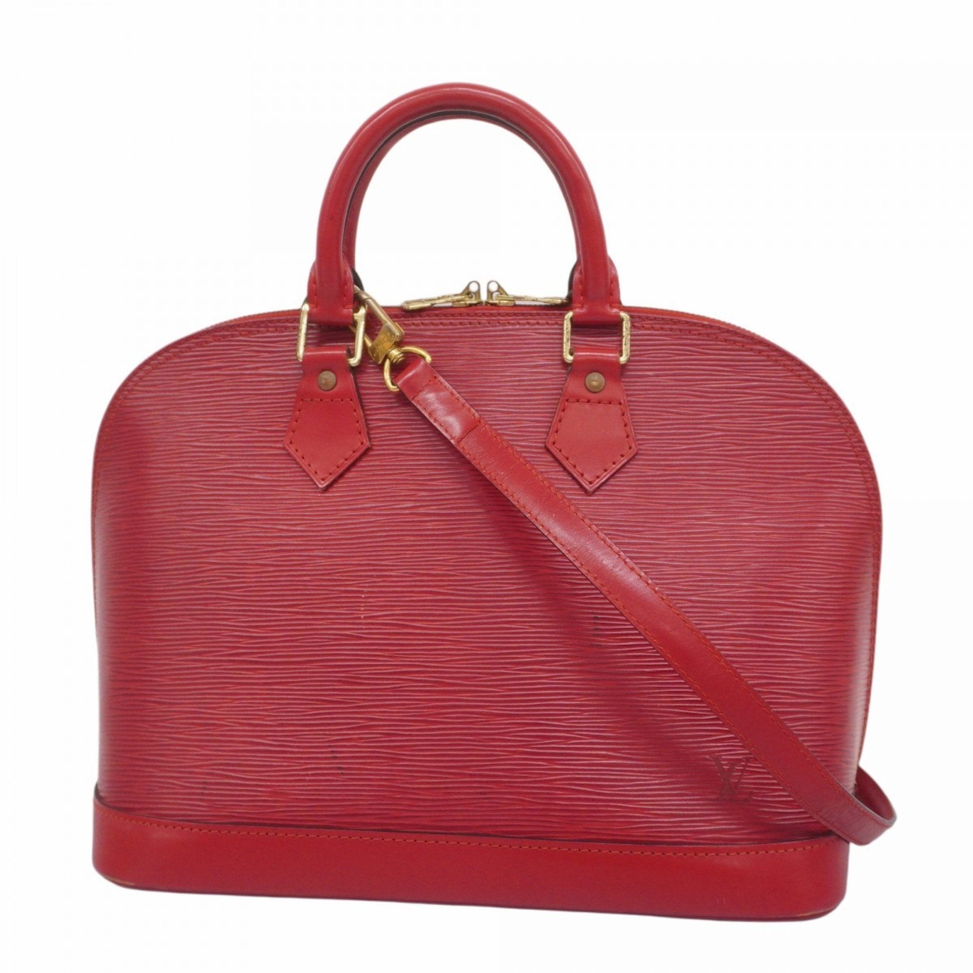 Louis Vuitton Castilian Red Handbag (Pre-Owned)